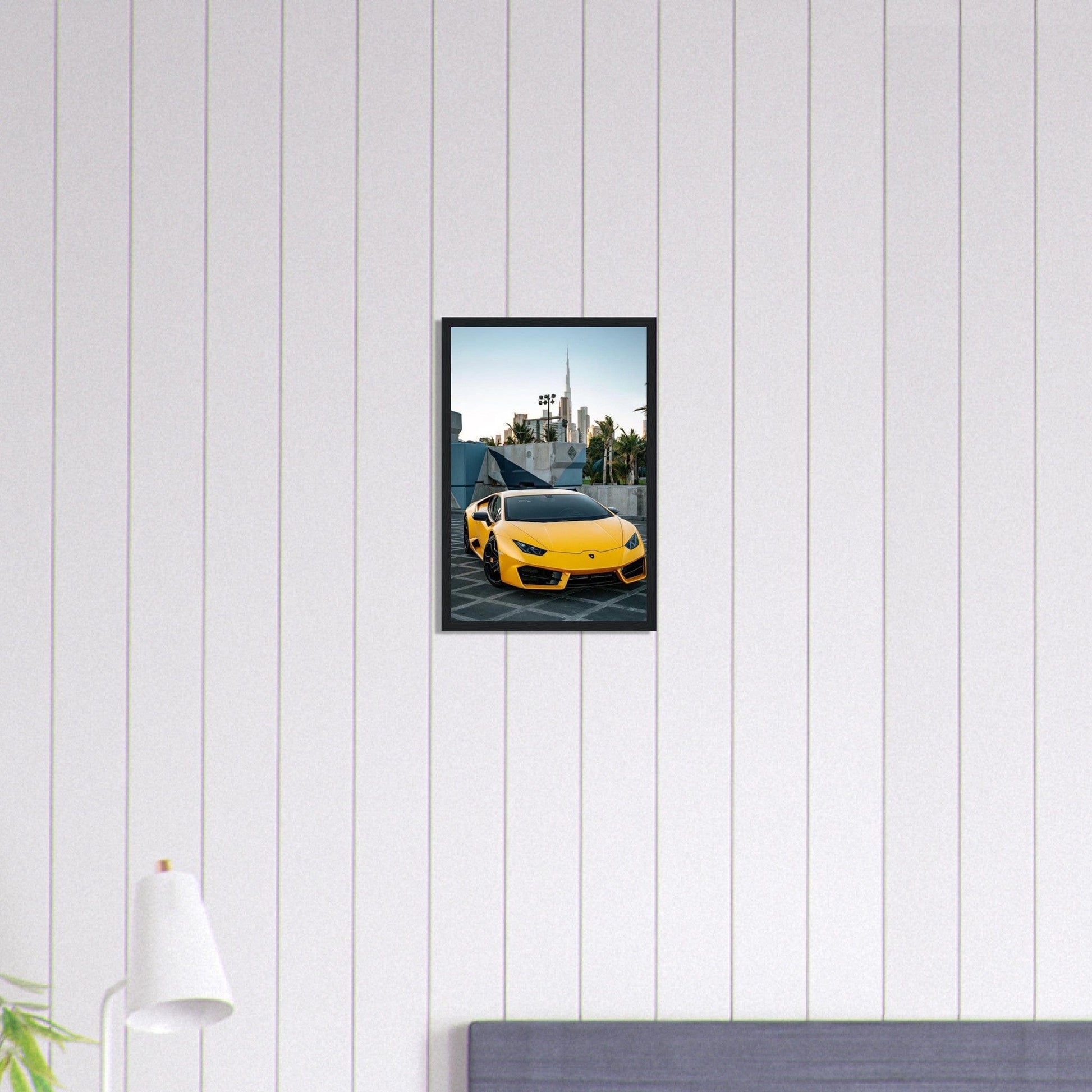 Tableau Voiture Lamborghini Jaune Canvanation