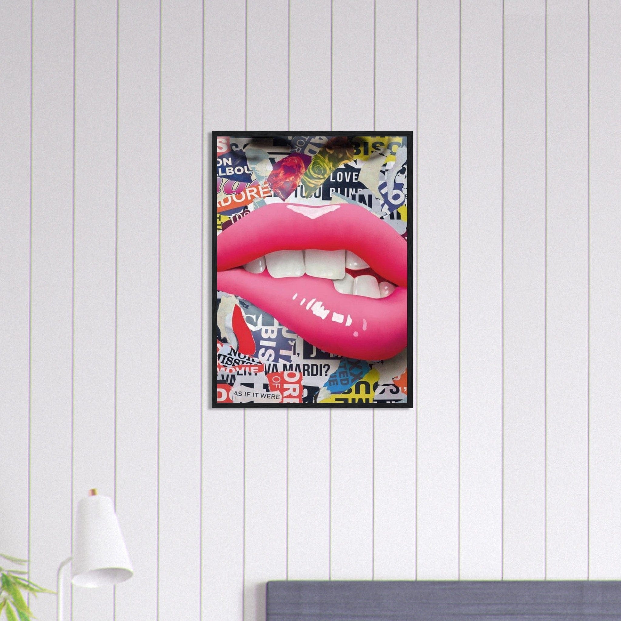 Canvanation Print Material 50x70 cm / 20x28″ Tableau Street Art Bouche