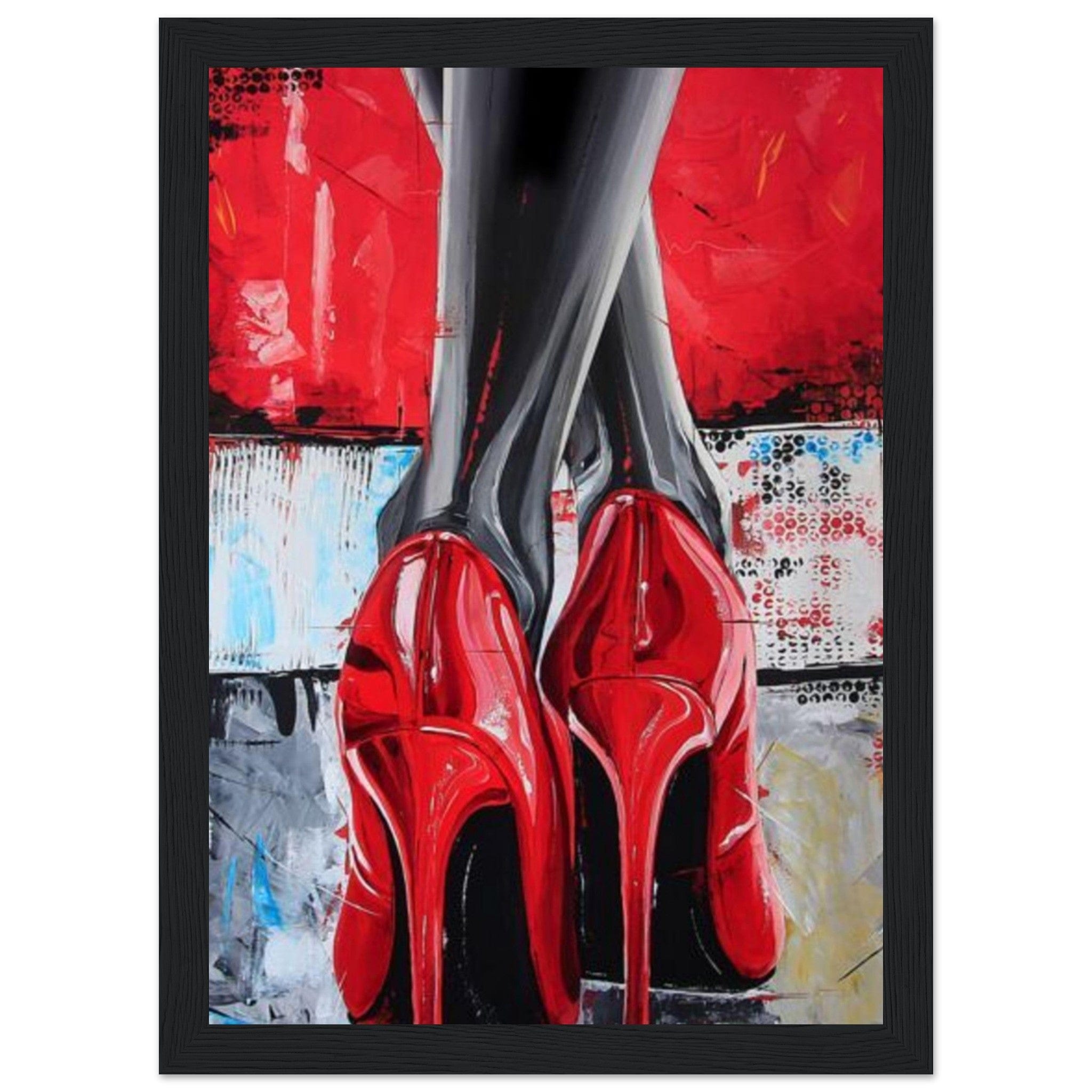 Canvanation Print Material A4 21x29.7 cm / 8x12″ / B Tableau Triptyque La Femme Rouge