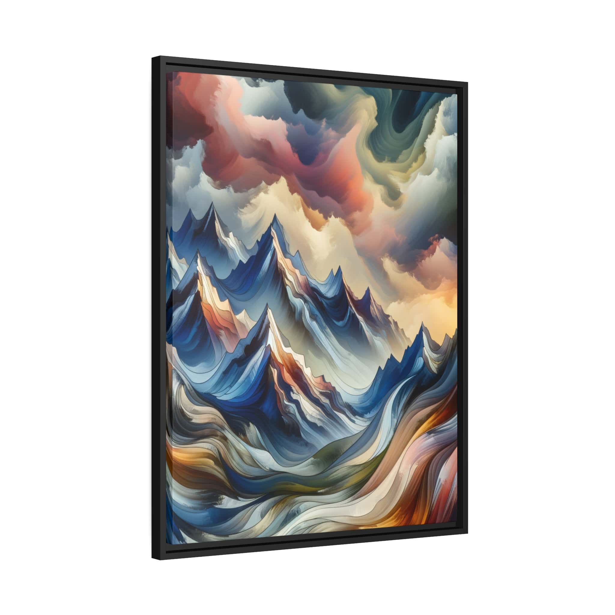 Printify Canvas Tableau "Eclats majestueux: Ode à la grandeur des montagnes"