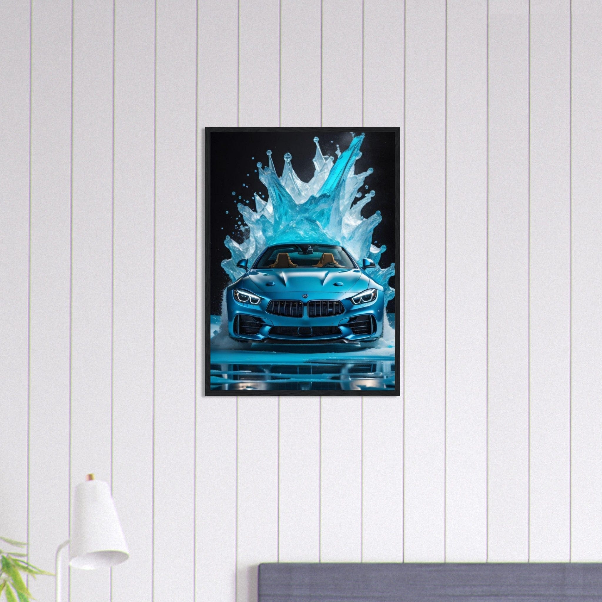 Canvanation Print Material 50x70 cm / 20x28″ Tableau Voiture Bmw Bleu