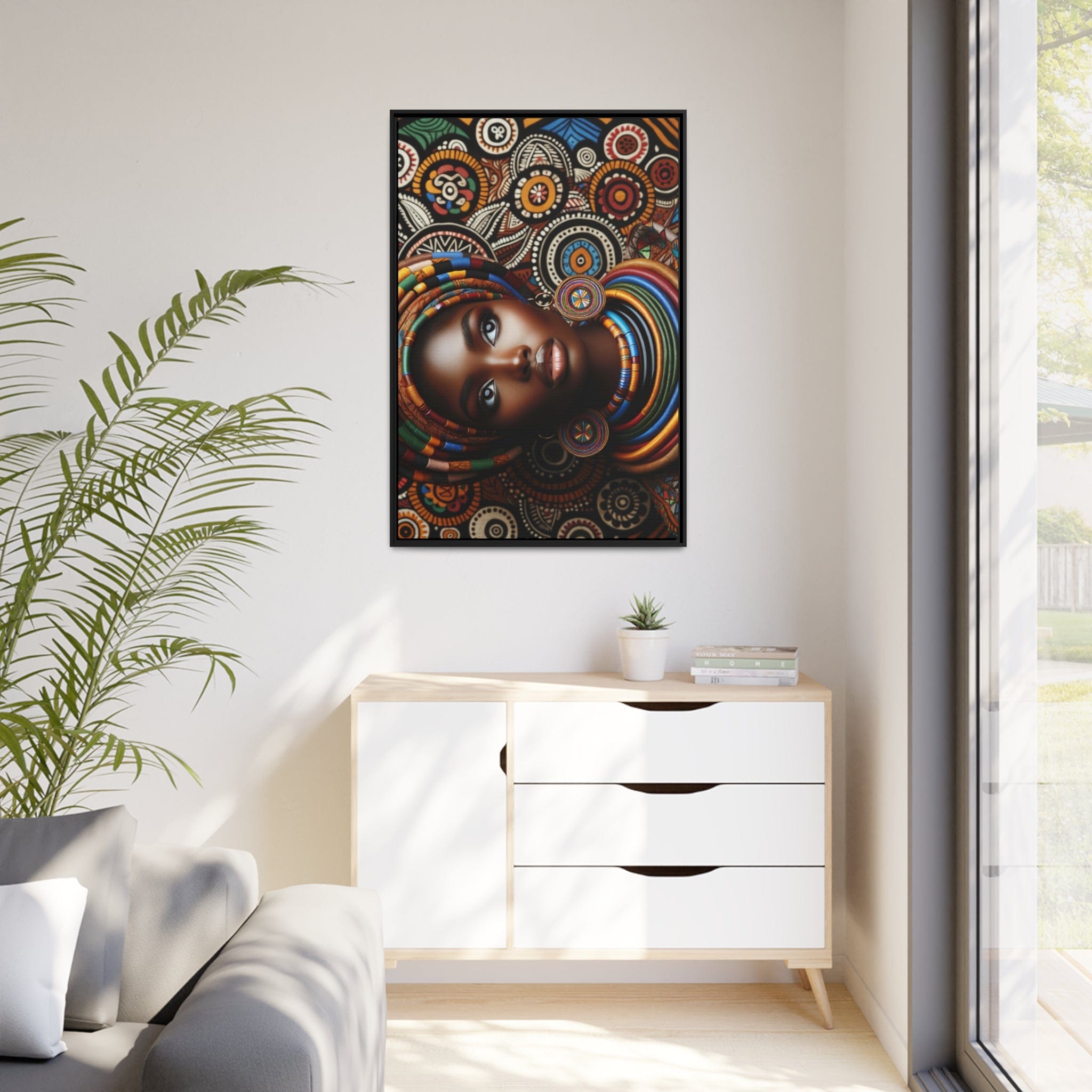 Printify Canvas Tableau "La beauté et la force de la femme africaine"