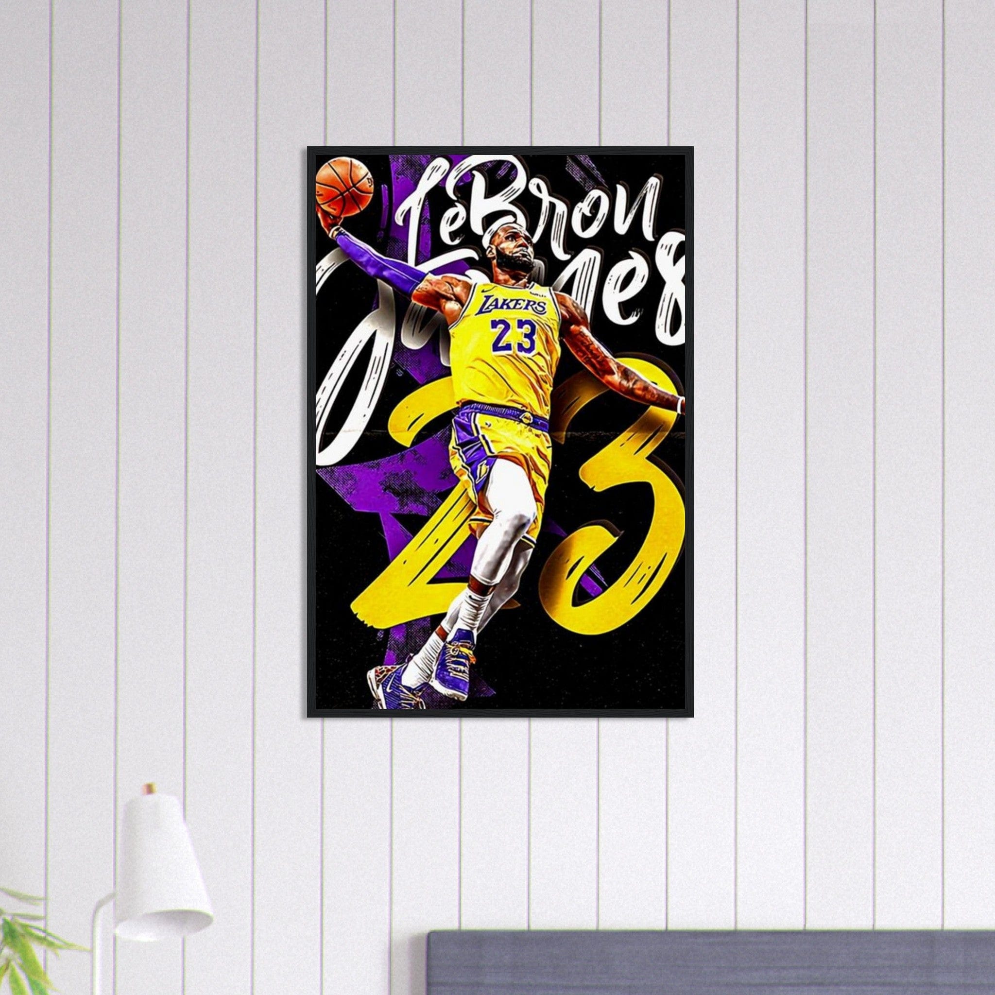 Canvanation Print Material 60x90 cm / 24x36″ Tableau Basket Lebron James