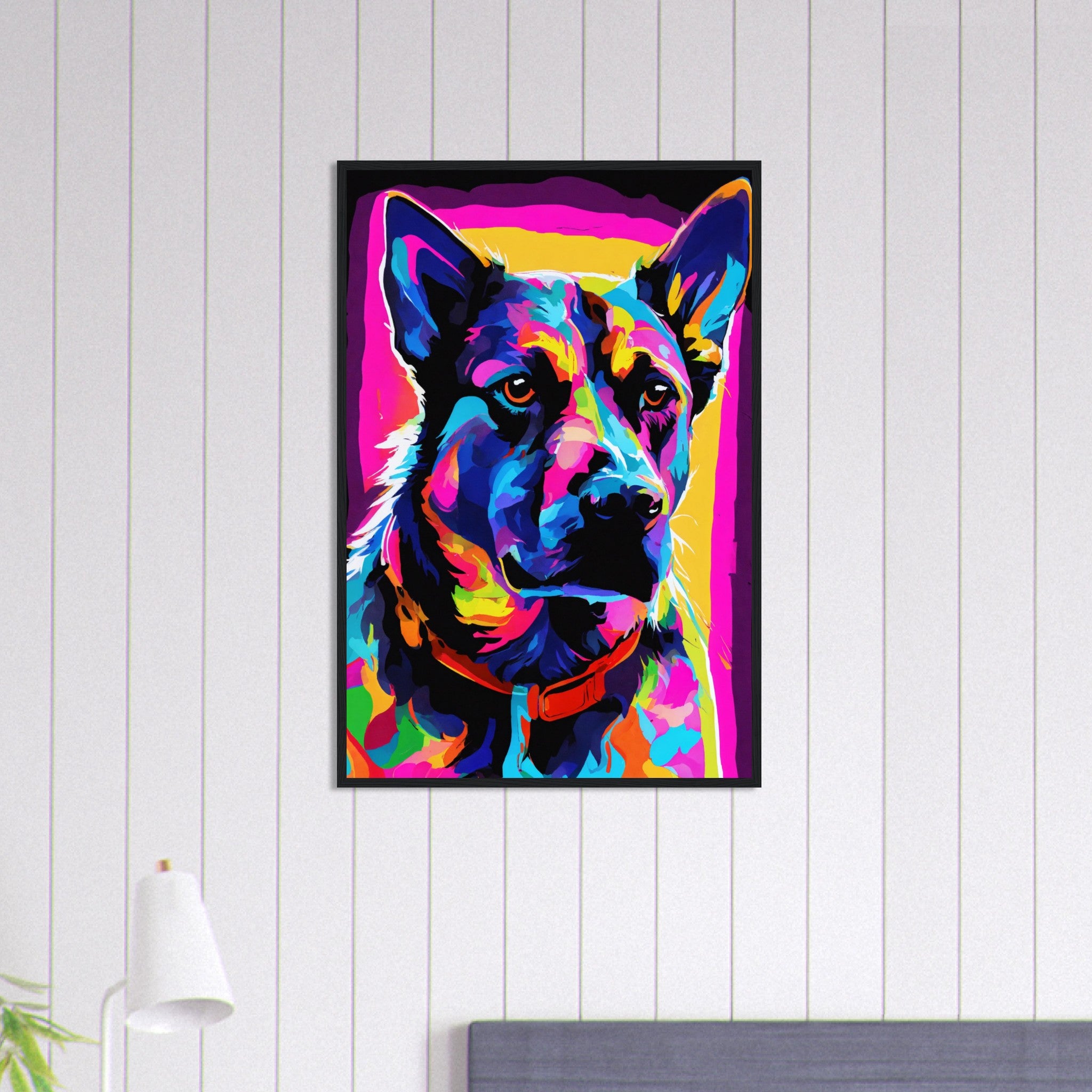 Canvanation Print Material 60x90 cm / 24x36″ Tableau Chien Câlin Matinal