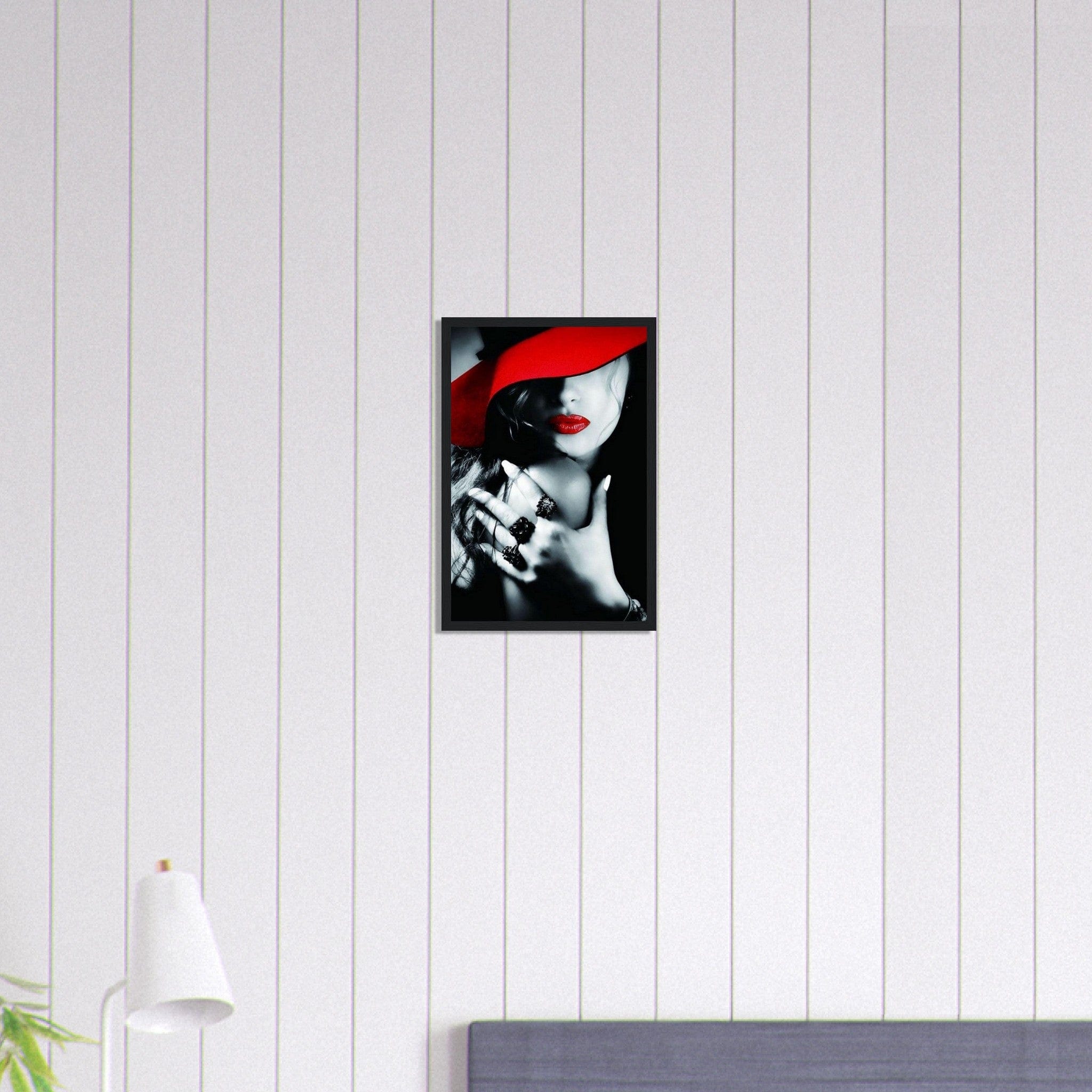 Canvanation Print Material 30x45 cm / 12x18″ / A Tableau Triptyque La Femme Rouge