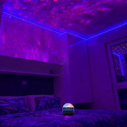 Canvanation Nebula Projecteur Étoilé Galaxy Effet Vague Océan