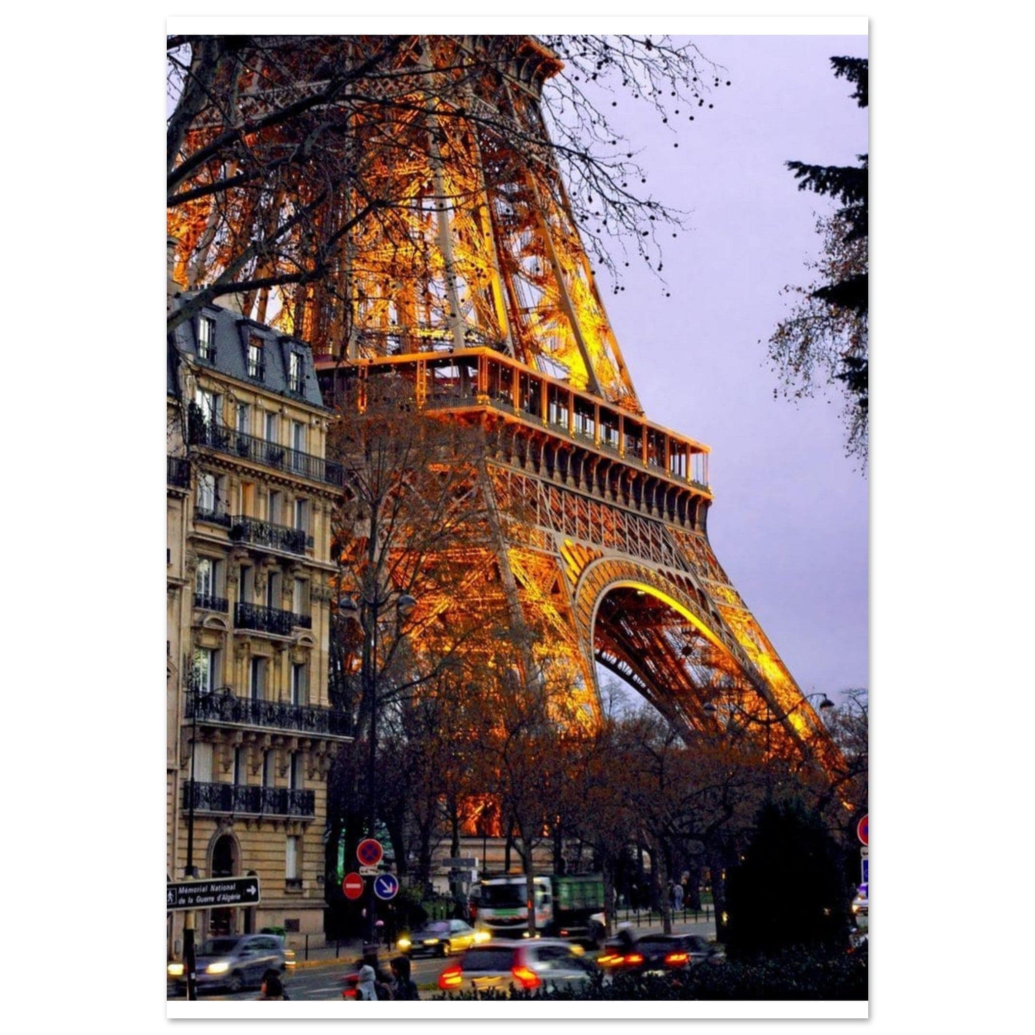 Canvanation Print Material 70x100 cm / 28x40″ Tableau Tour Eiffel