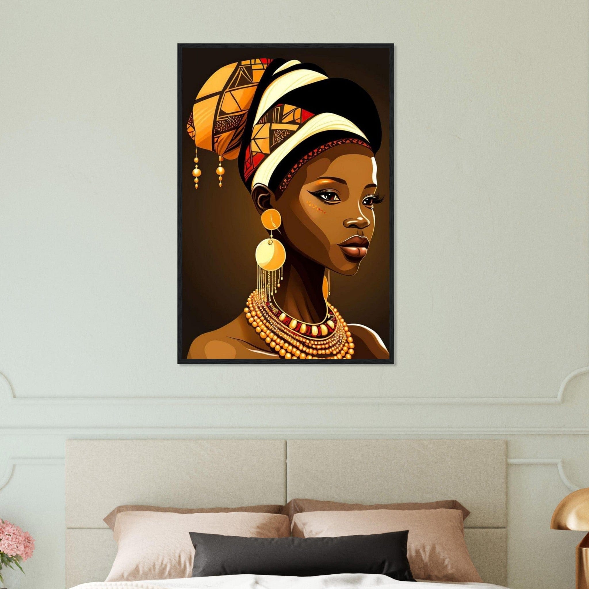 Peinture Femme Afro Canvanation