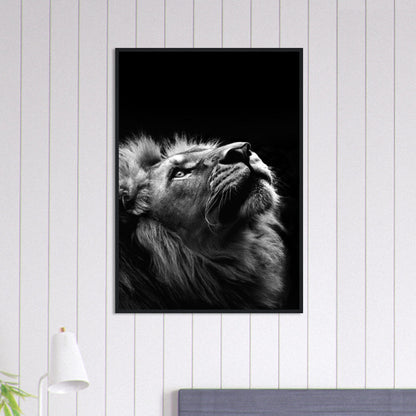 Tableau Lion Art Noir