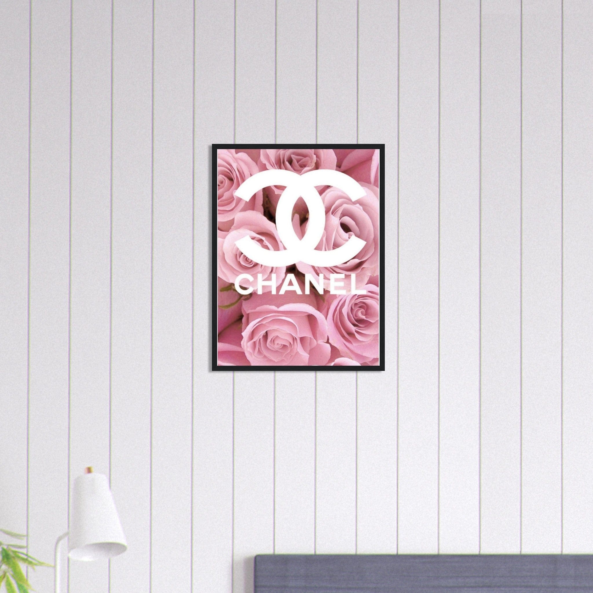 Tableau Chanel Fleurs Rose Canvanation