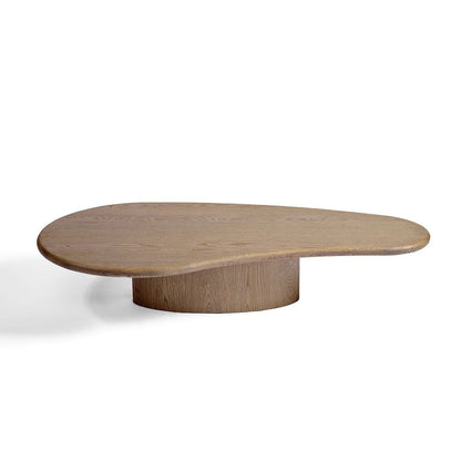 Canvanation Table Basse Irrégulière en Chêne Naturel au Design Harmonieux