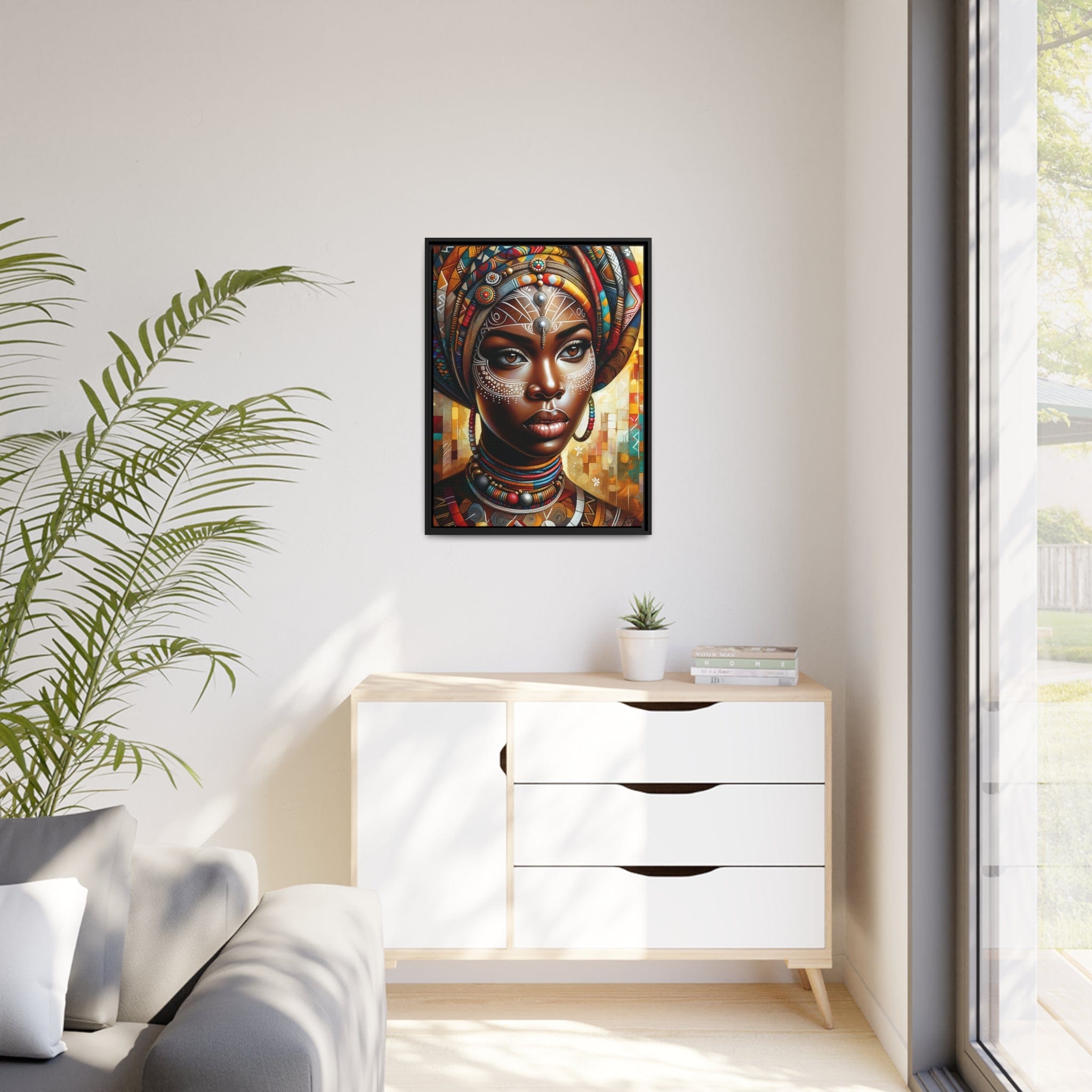 Printify Canvas Tableau "Splendeur féminine de l'Afrique"