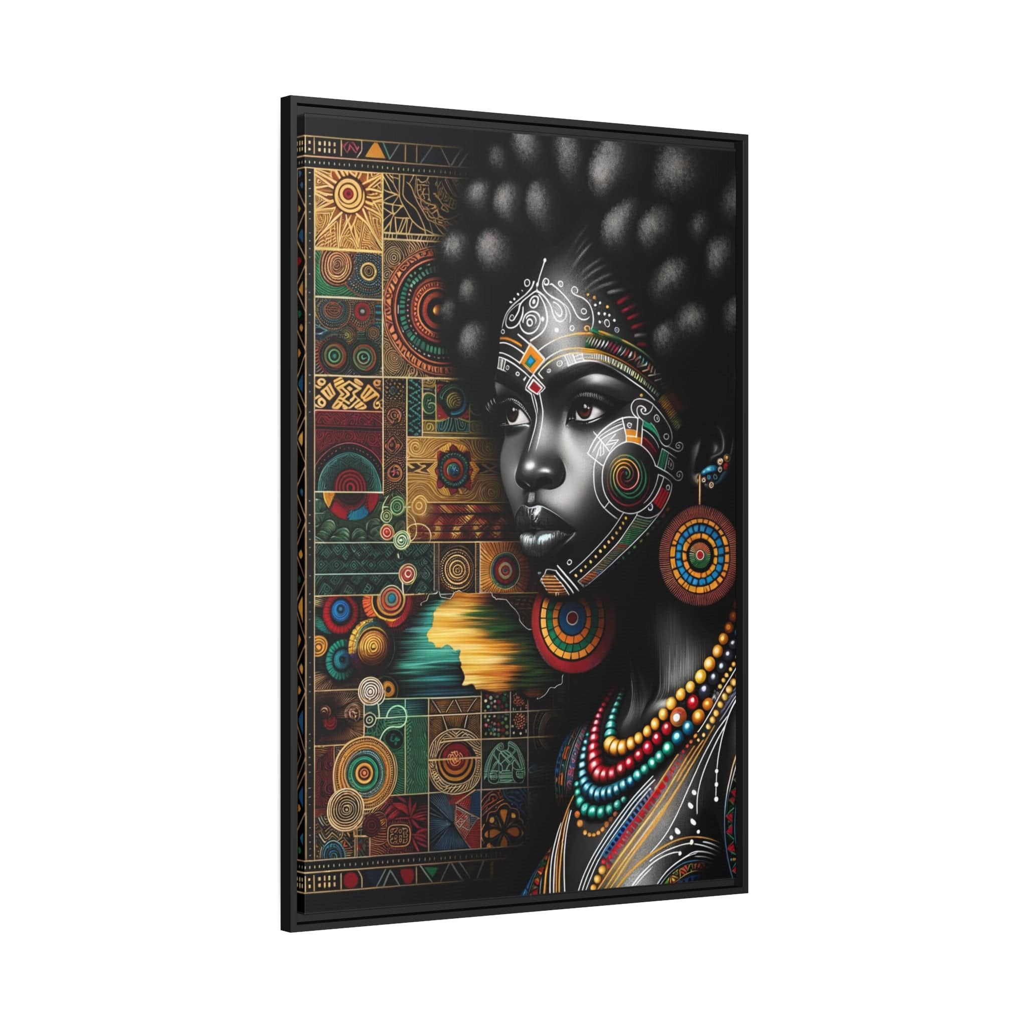 Printify Canvas Tableau "La beauté africaine: Une symphonie de femmes puissantes et gracieuses"