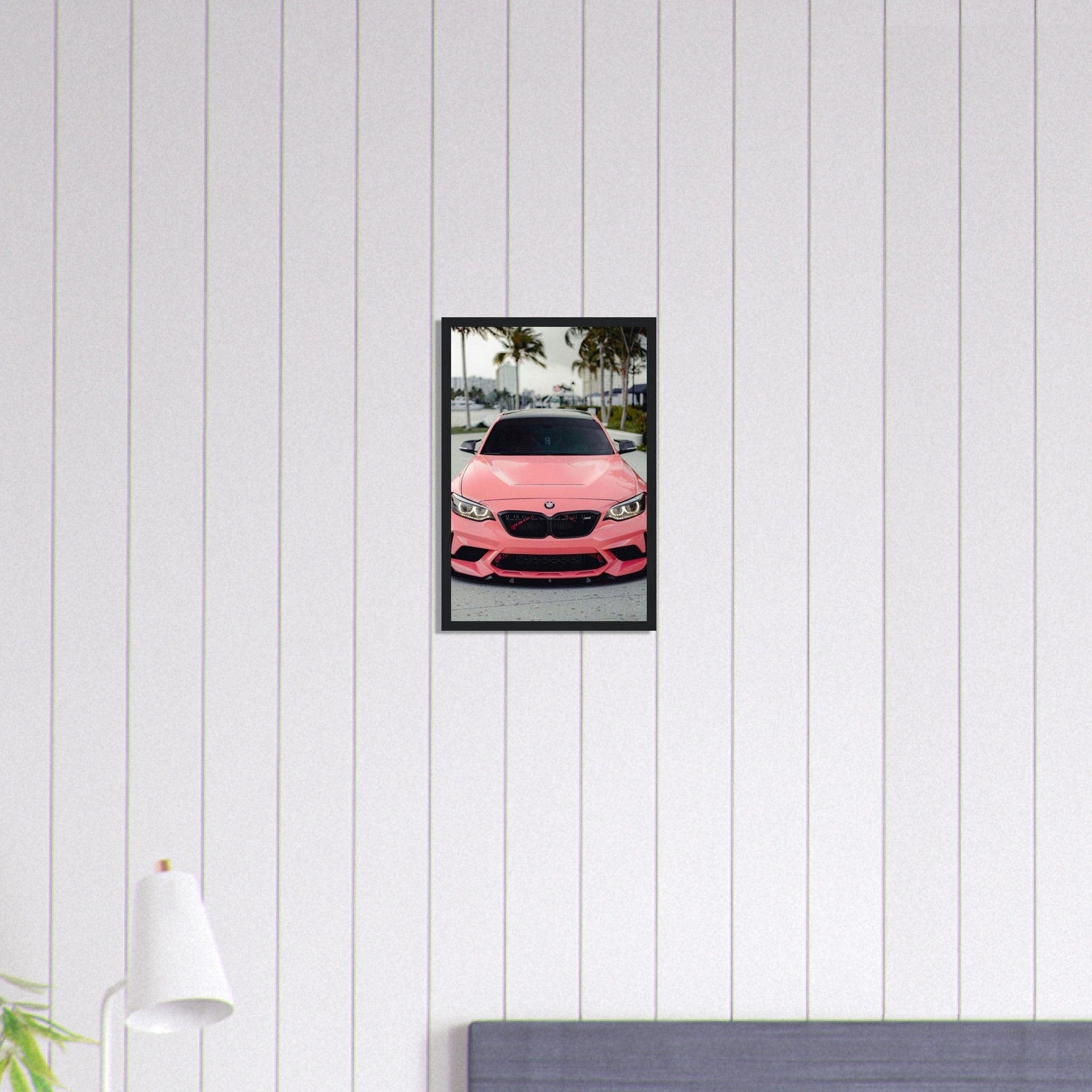 Canvanation Print Material 30x45 cm / 12x18″ Tableau Voiture Bmw Rose