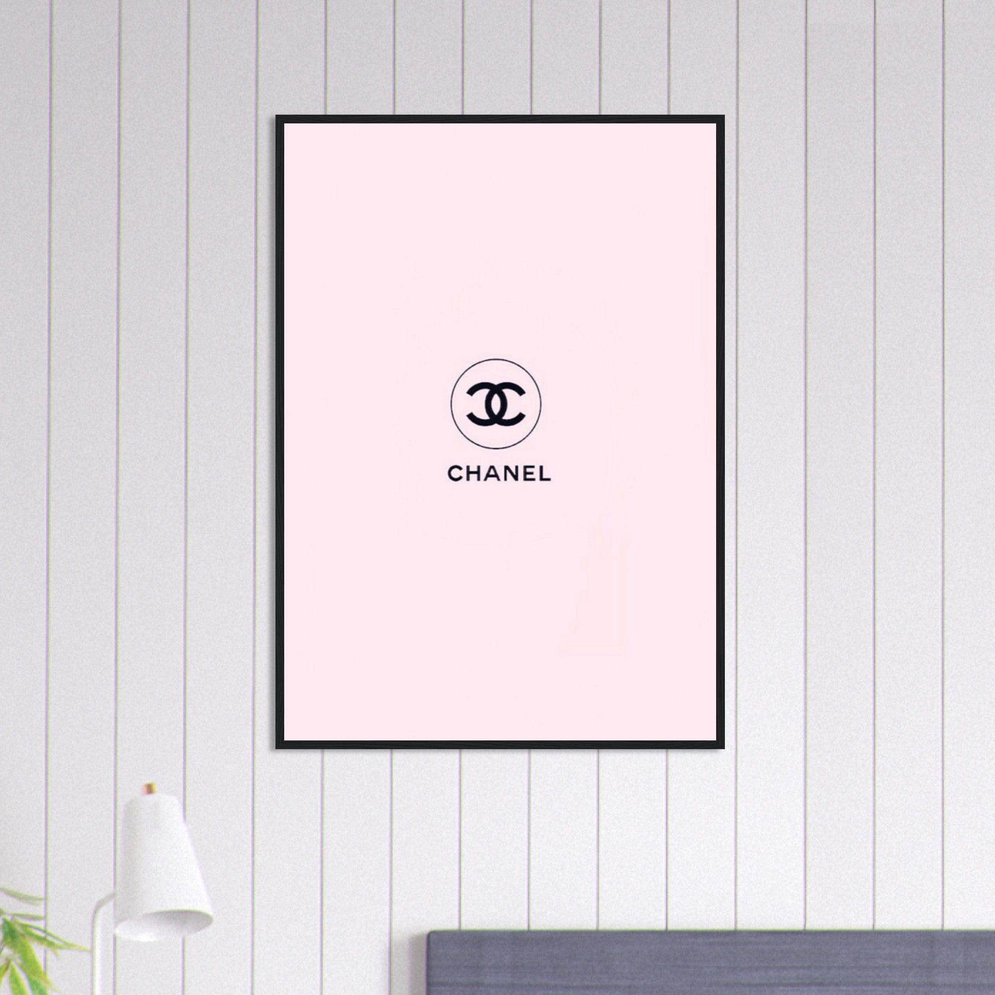 Canvanation Print Material 70x100 cm / 28x40″ Tableau Chanel Fond Rose