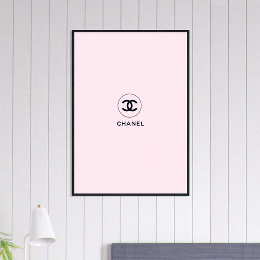 Tableau Chanel Fond Rose Canvanation
