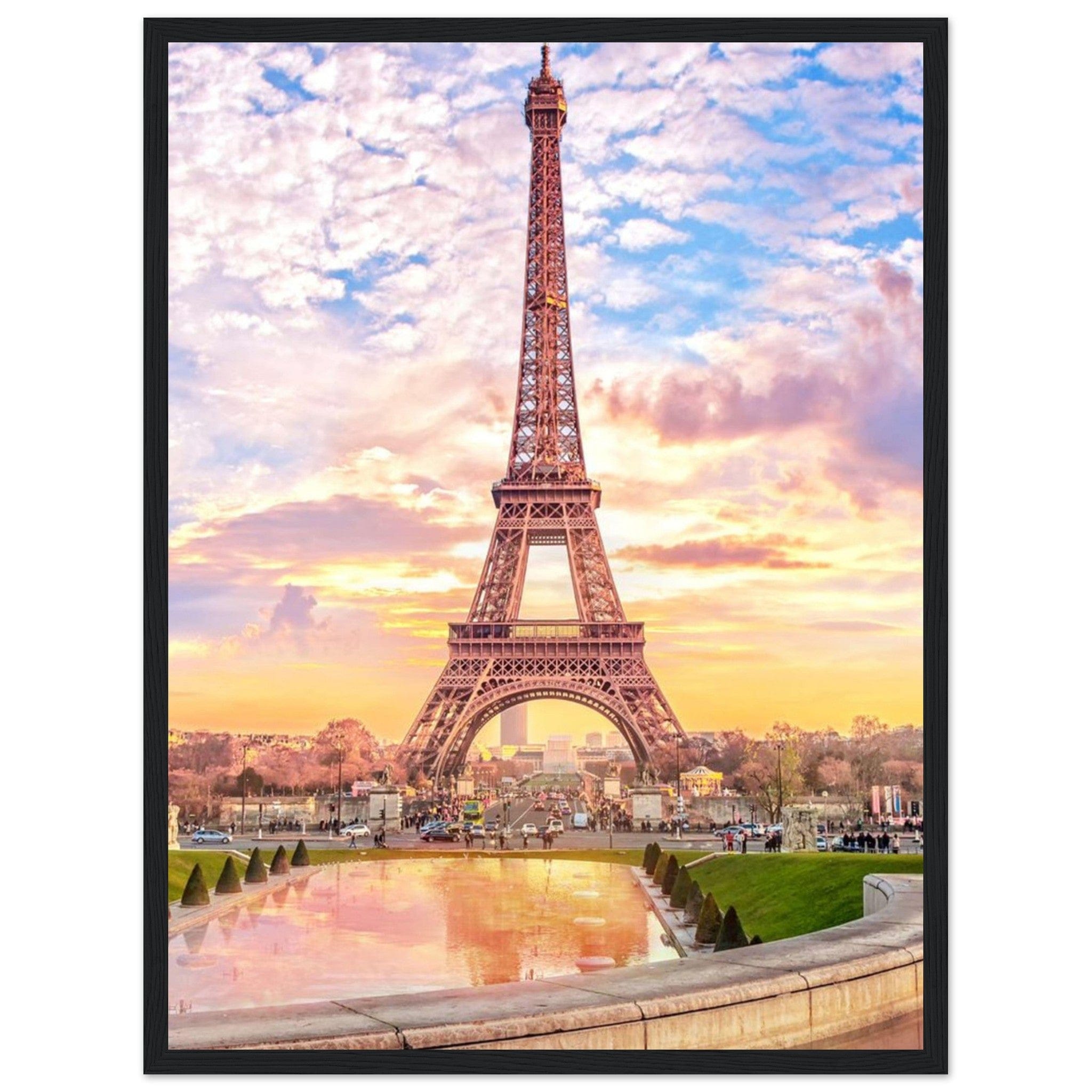 Canvanation Print Material Tableau Paris Tour Eiffel Ensoleillé