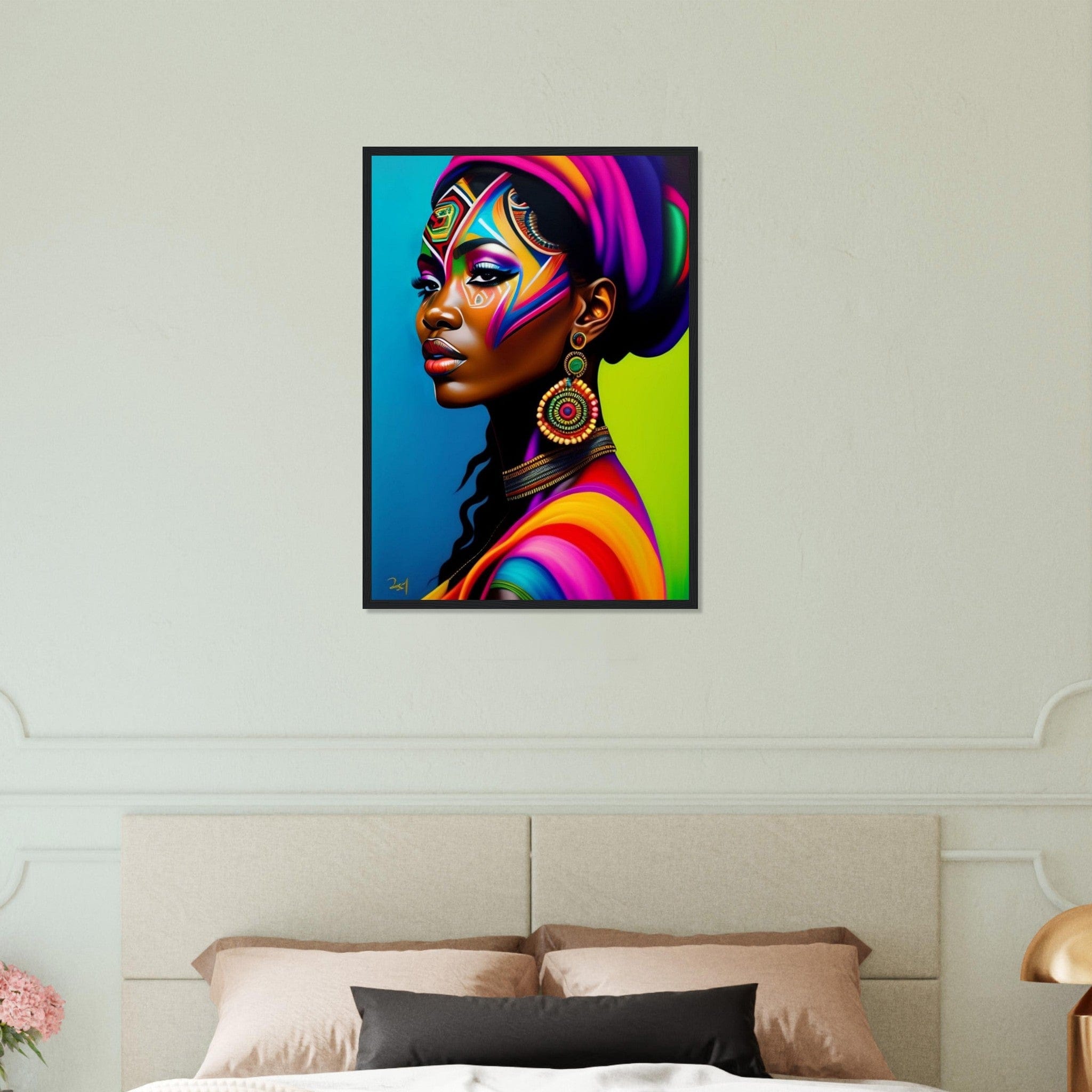 Canvanation Print Material 50x70 cm / 20x28″ Tableau Africaine Peinture Couleur