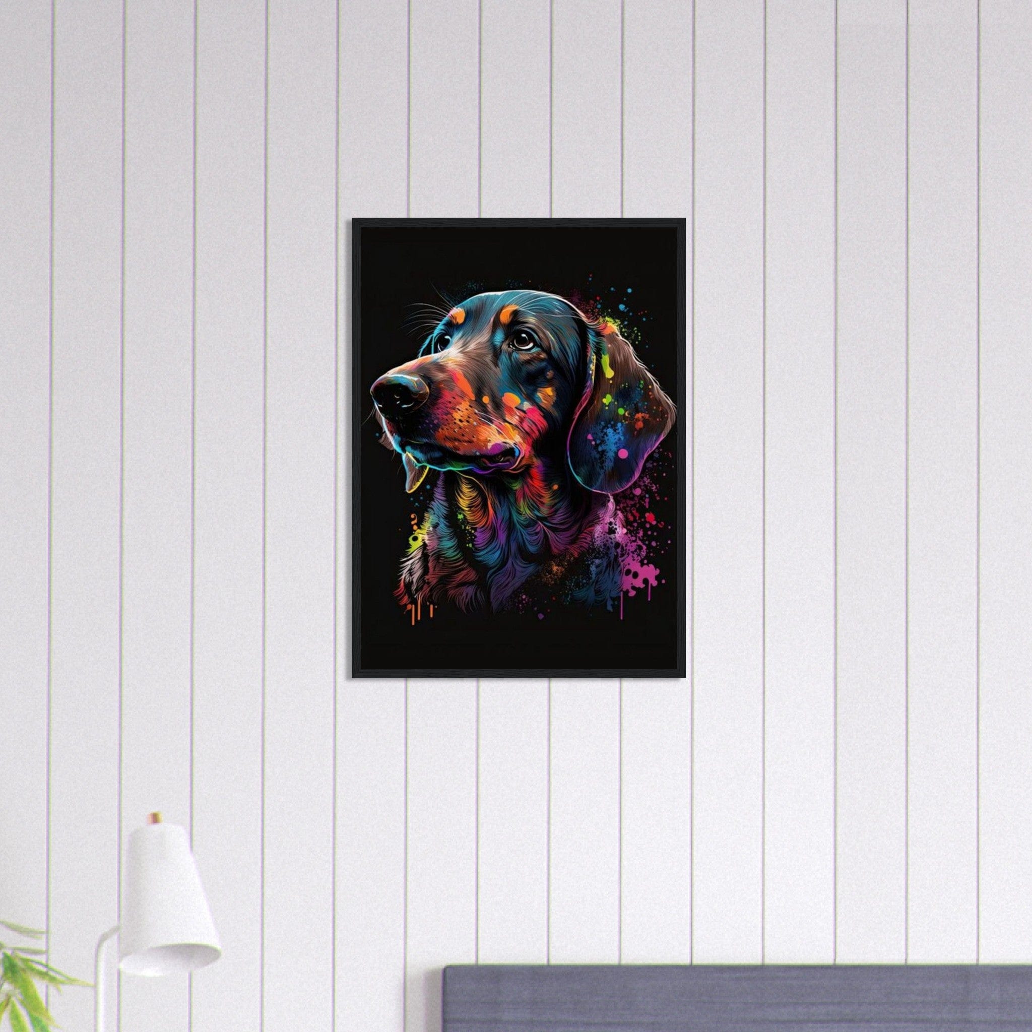 Canvanation Print Material 50x70 cm / 20x28″ Tableau Chien - Complicité sans faille