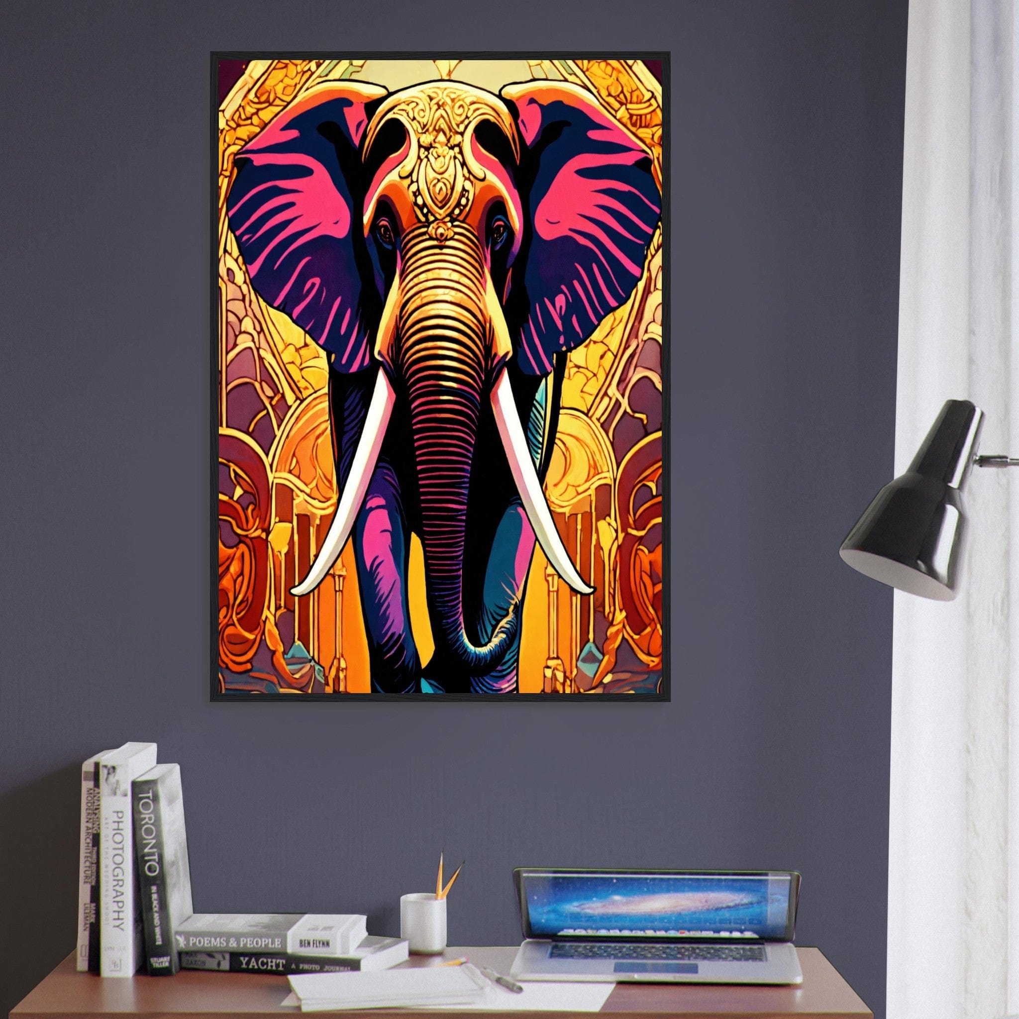 Tableau Elephant Porteur de Sagesse