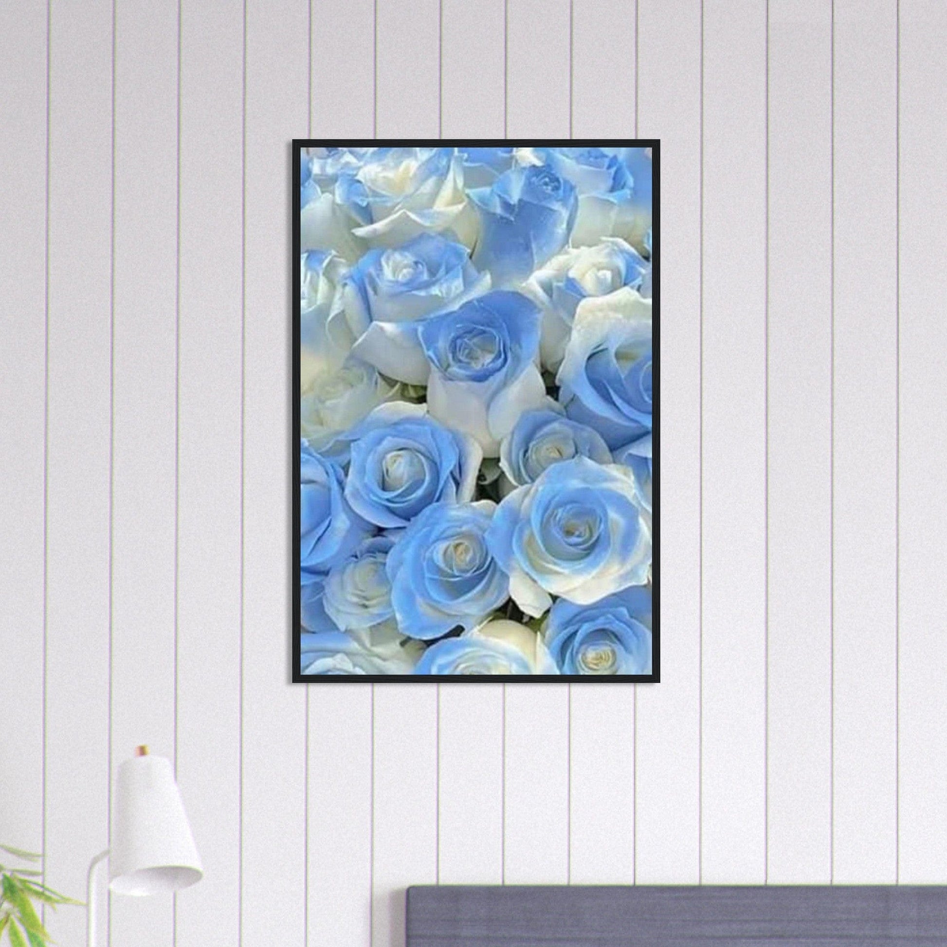 Tableau Rose Bleu et Blanche Canvanation