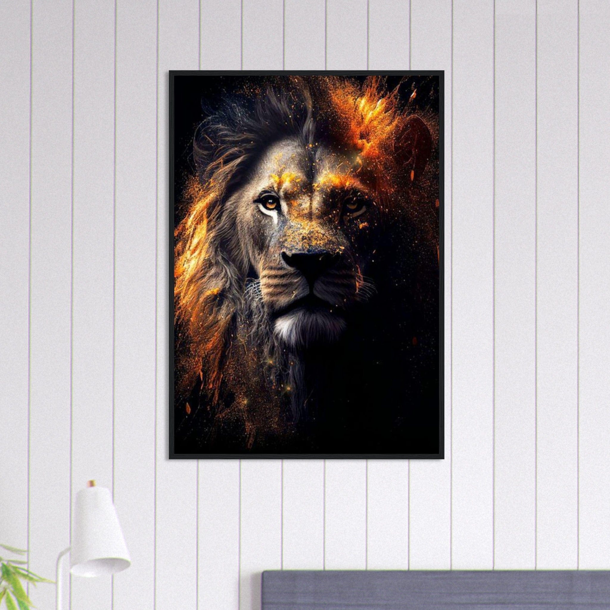 Canvanation Print Material 70x100 cm / 28x40″ Tableau Lion Coloré