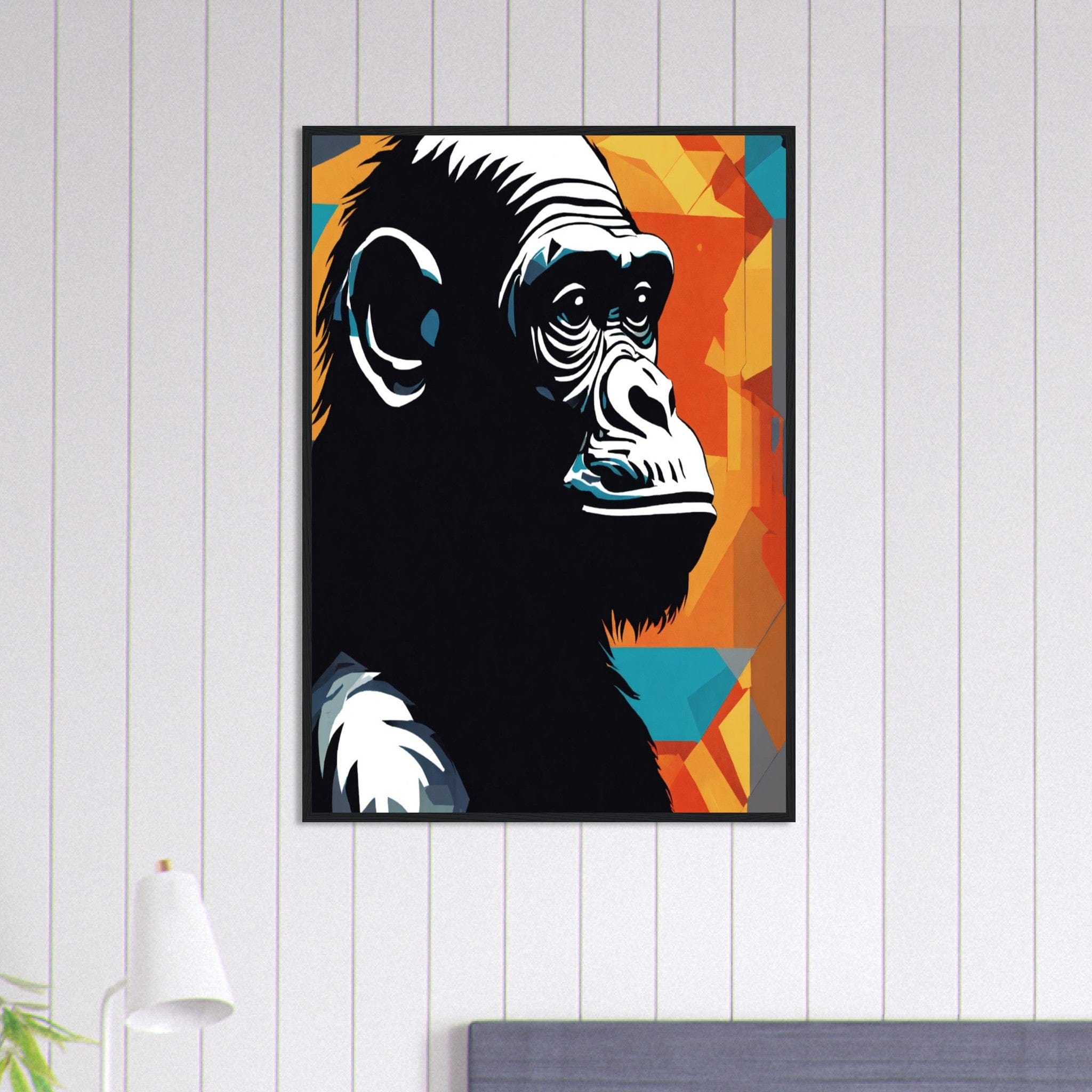 Canvanation Print Material 70x100 cm / 28x40″ Tableau Singe Le Roi de la Jungle