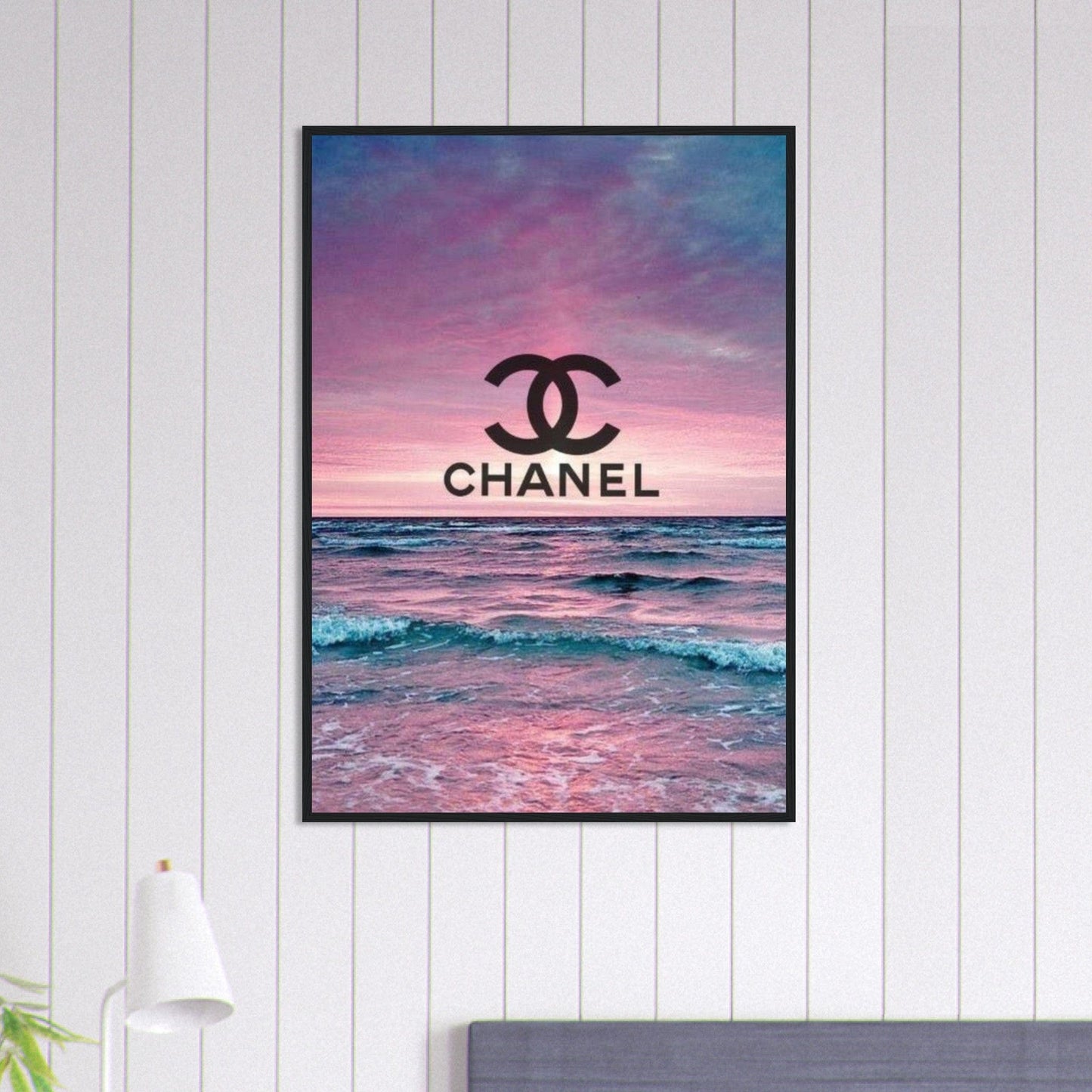 Tableau Chanel Fond Mer Rose Canvanation