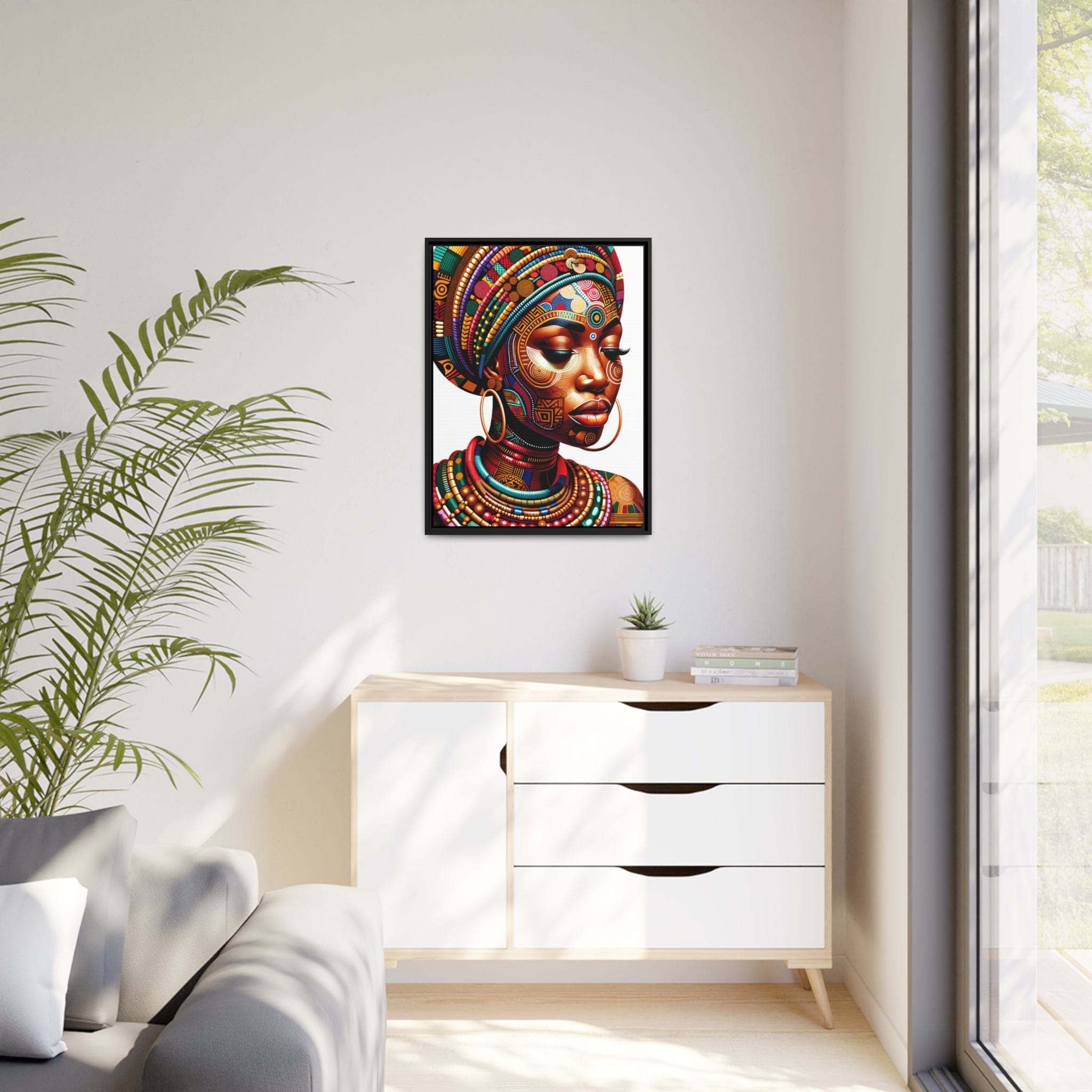 Printify Canvas Tableau African Queen