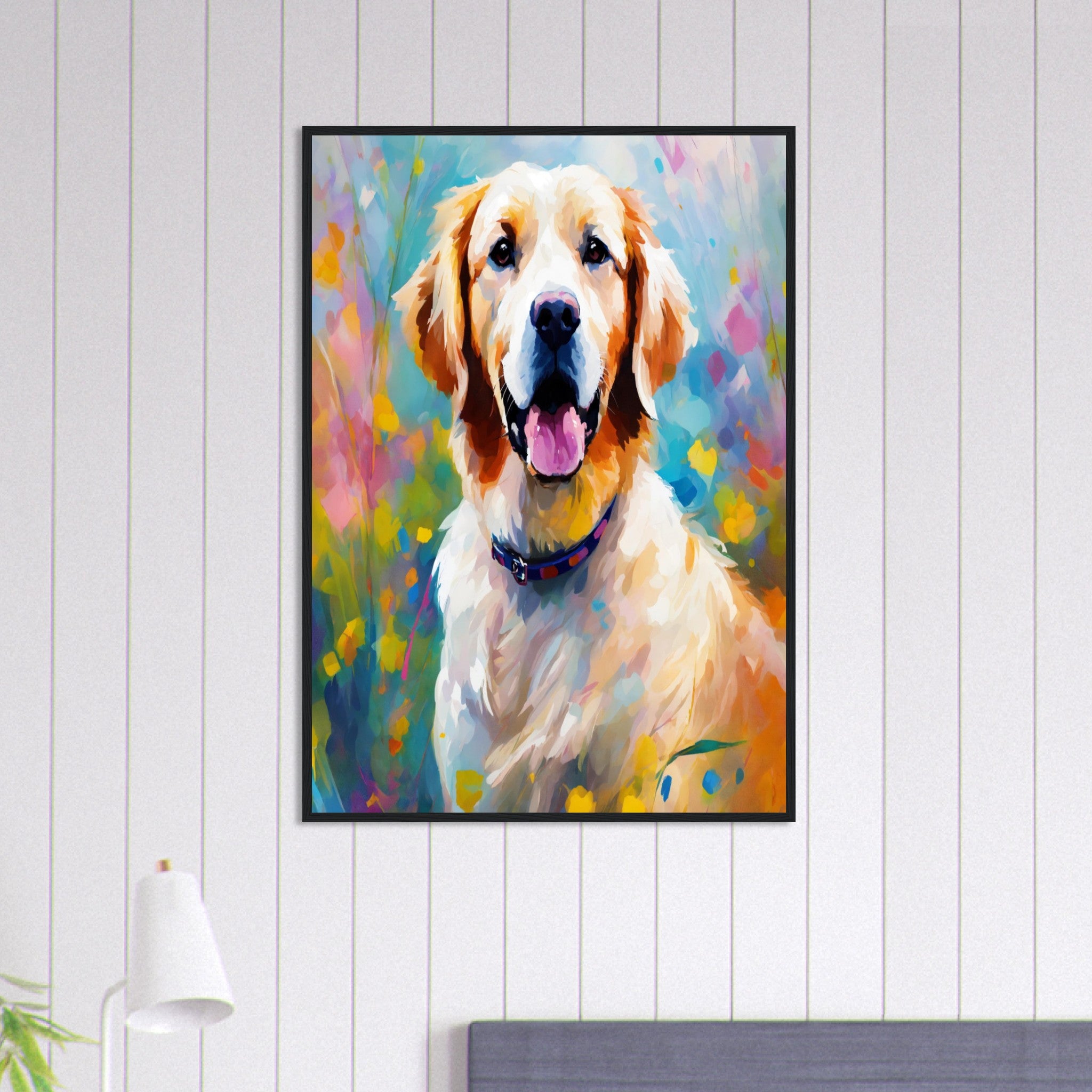 Canvanation Print Material 70x100 cm / 28x40″ Tableau Chien Cœur A Quatre Pattes