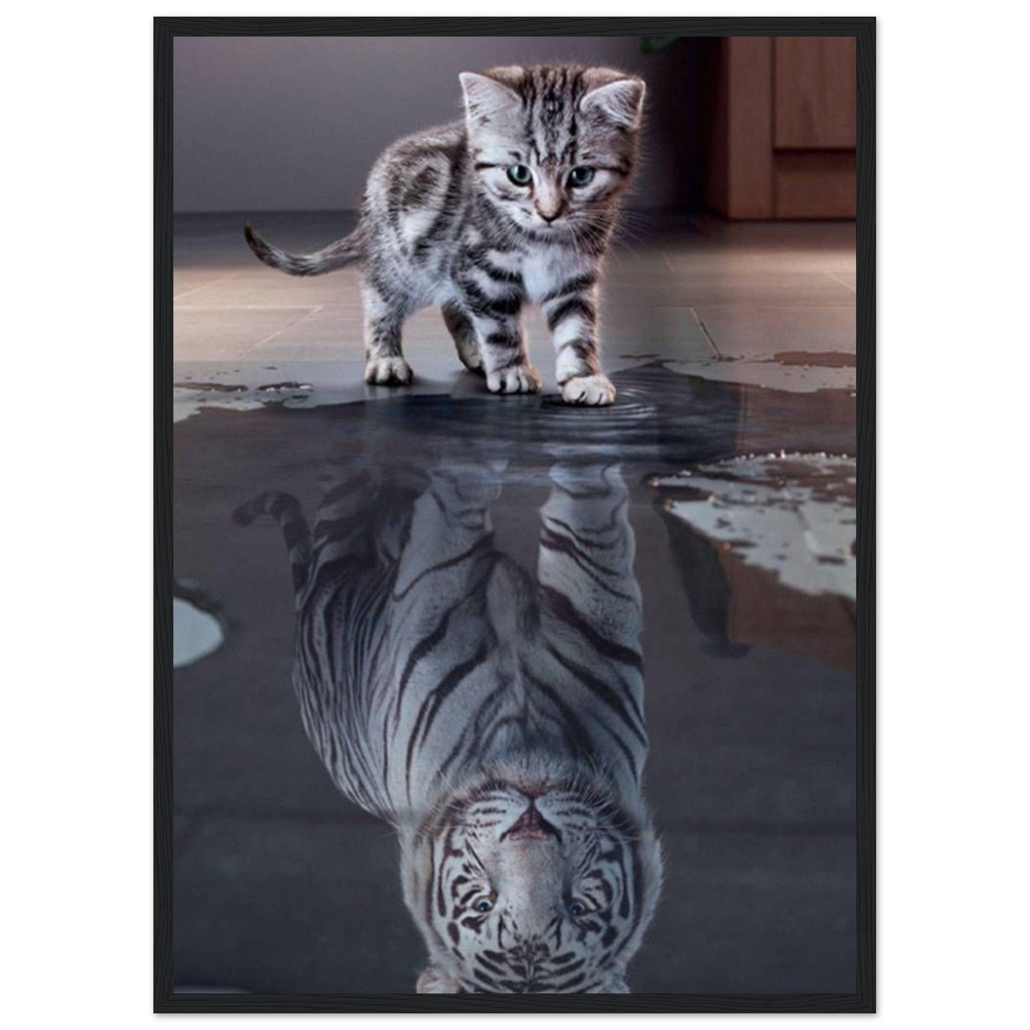 Canvanation Print Material 50x70 cm / 20x28″ Tableau Tigre Et Chat