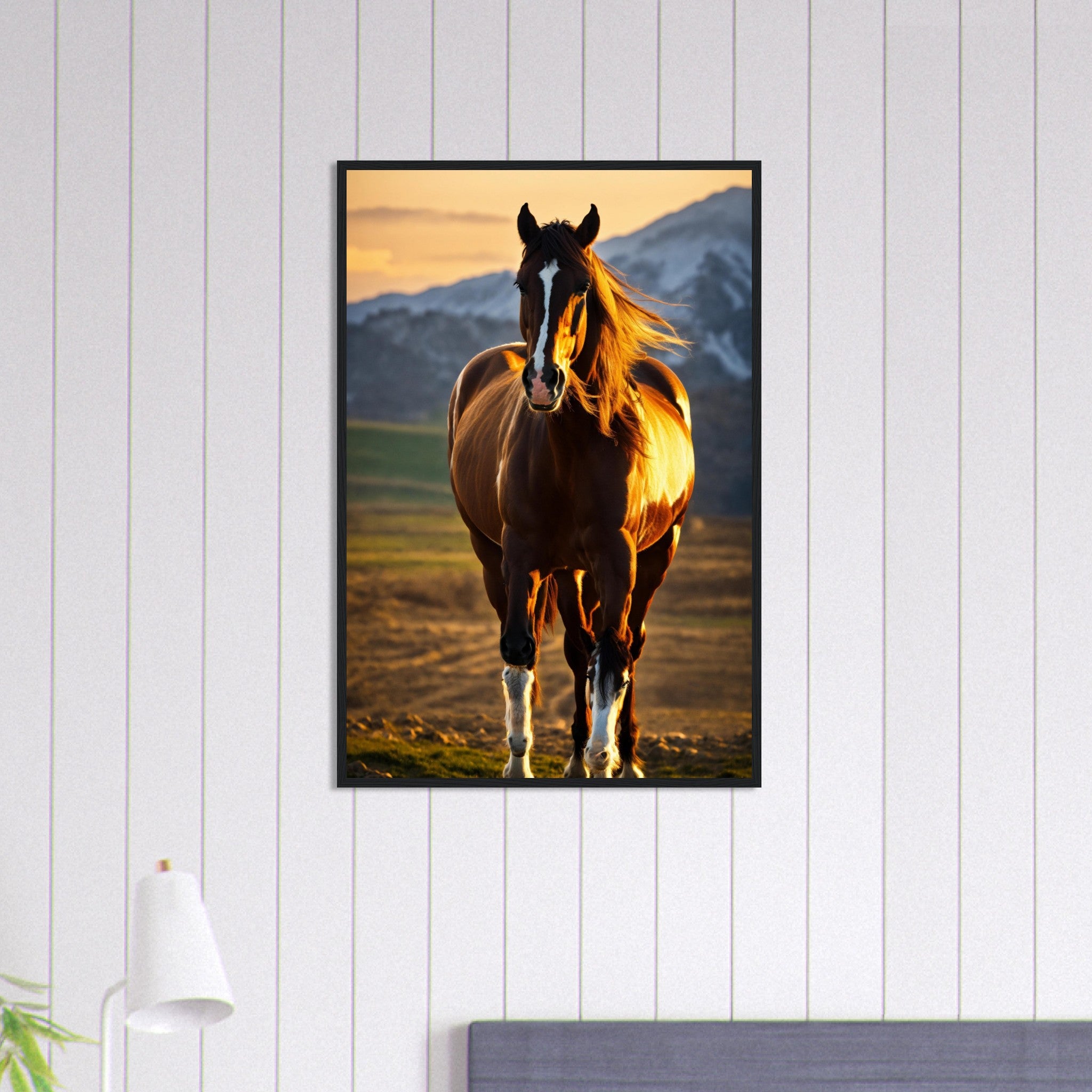 Canvanation Print Material 60x90 cm / 24x36″ Tableau Cheval Puissant