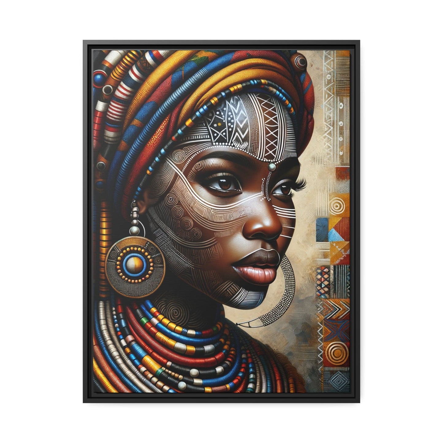 Tableau "Afrique Féminine: Le Portrait Coloré de la Beauté, la Force et l'Élégance" Canvanation