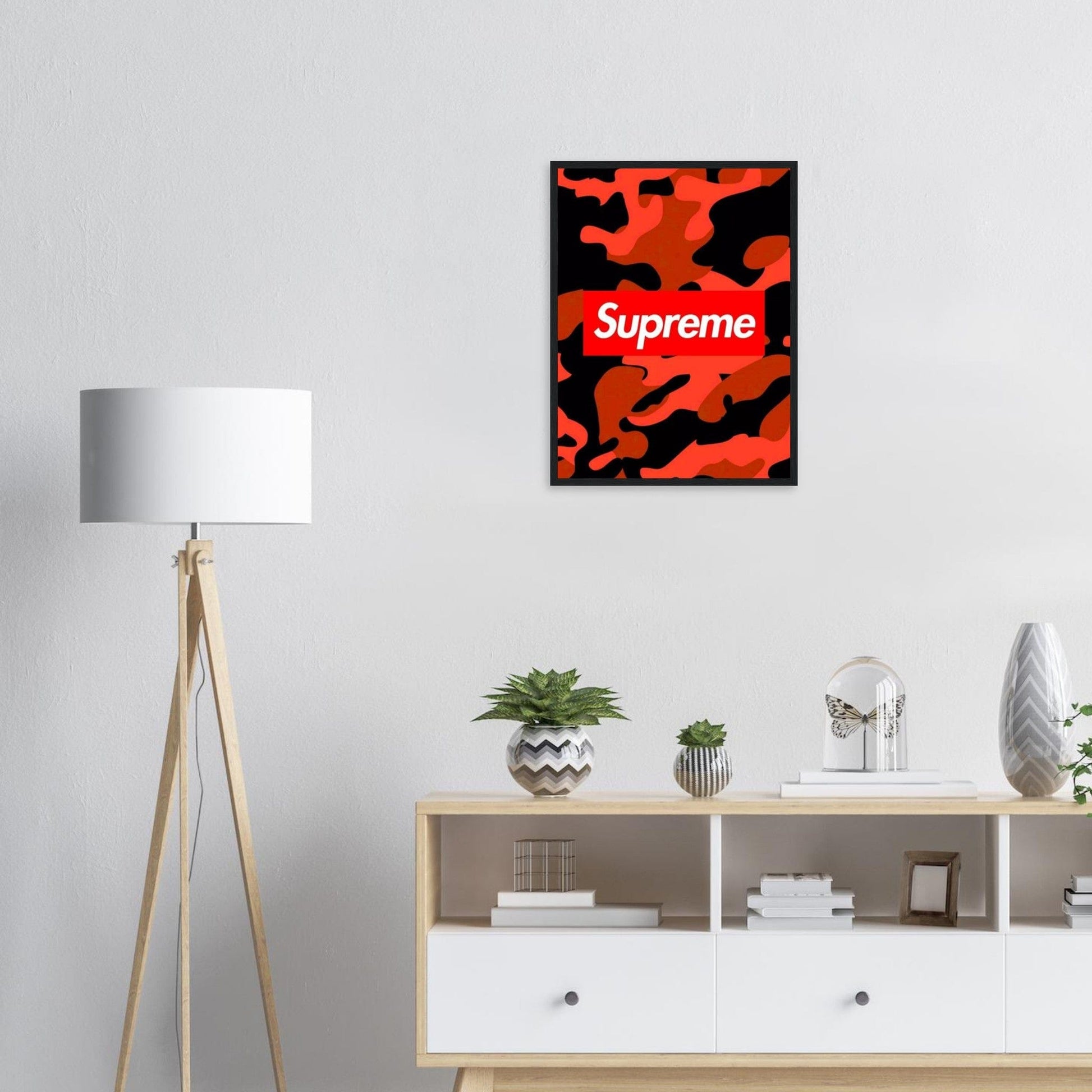 Tableau Marque De Luxe Supreme Rouge Canvanation