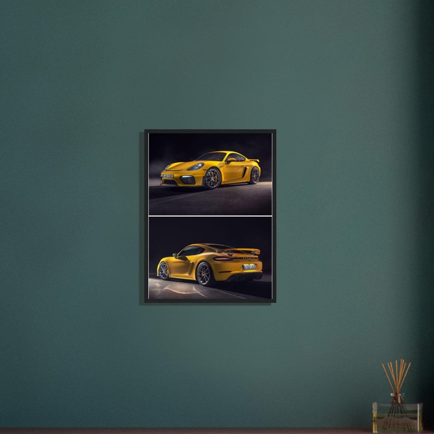 Tableau Porsche Jaune