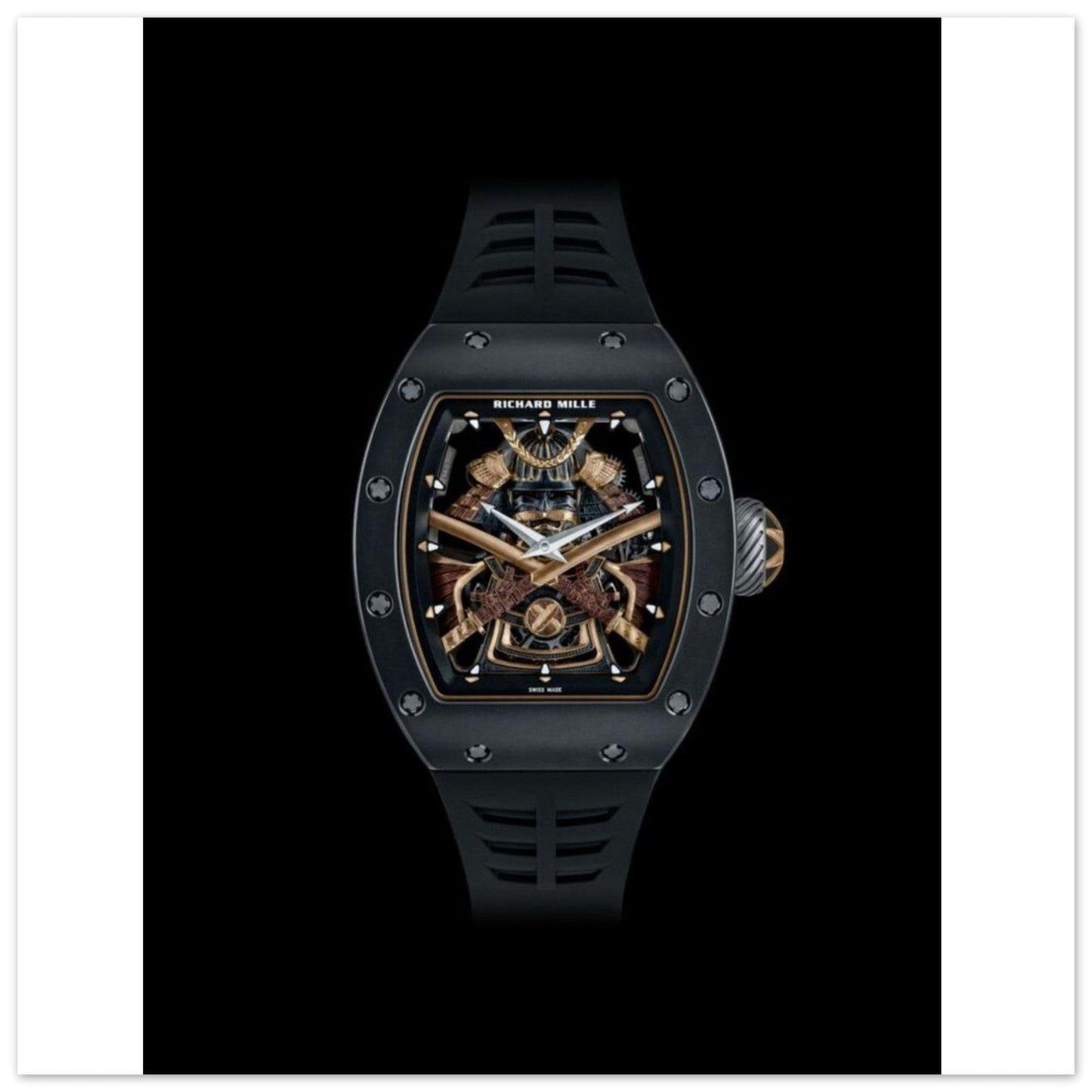 Poster Richard Mille Montre Or Médiéval Canvanation