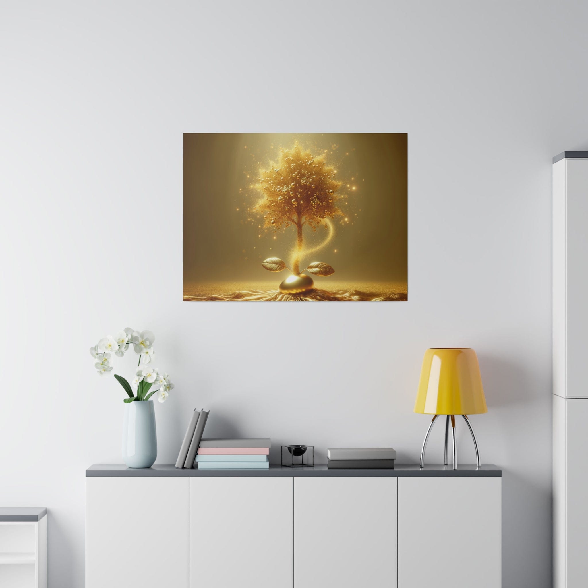 Printify Canvas 81.30 Cm" x 61.00 Cm" (Horizontal) Tableau  L'Arbre d'Or de la Vie