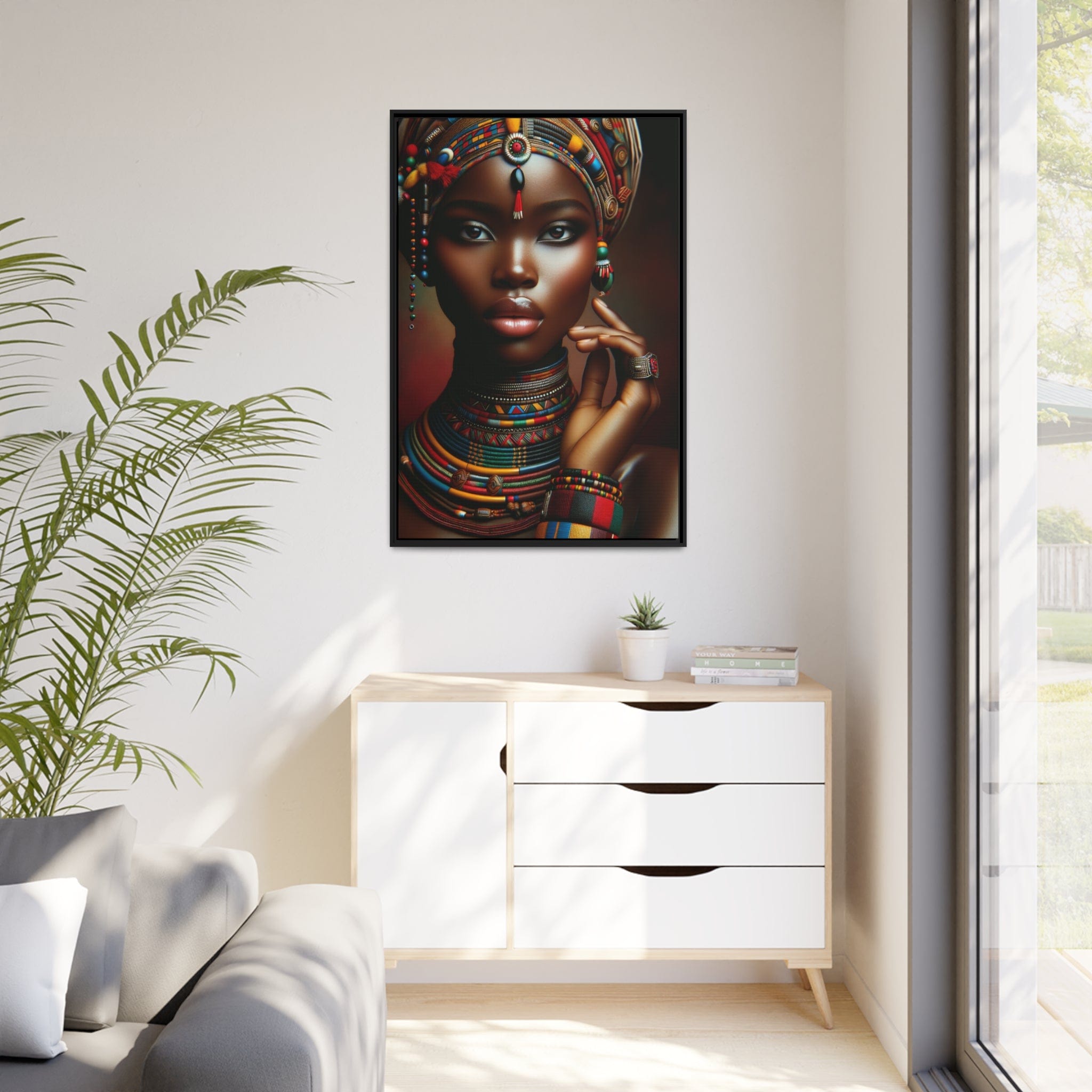 Printify Canvas Tableau "Femmes africaines : un tableau vibrant de force, beauté et résilience"