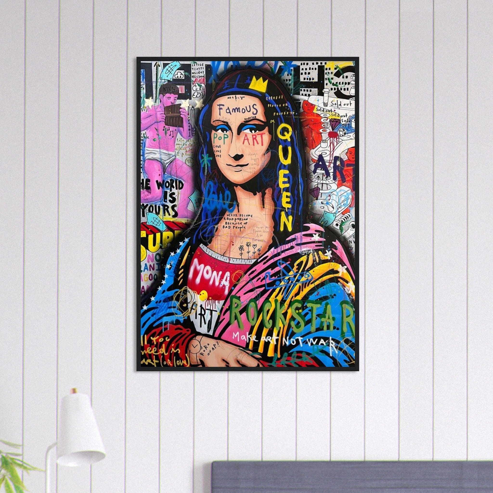 Canvanation Print Material 70x100 cm / 28x40″ Tableau Street Art Mona Joconde