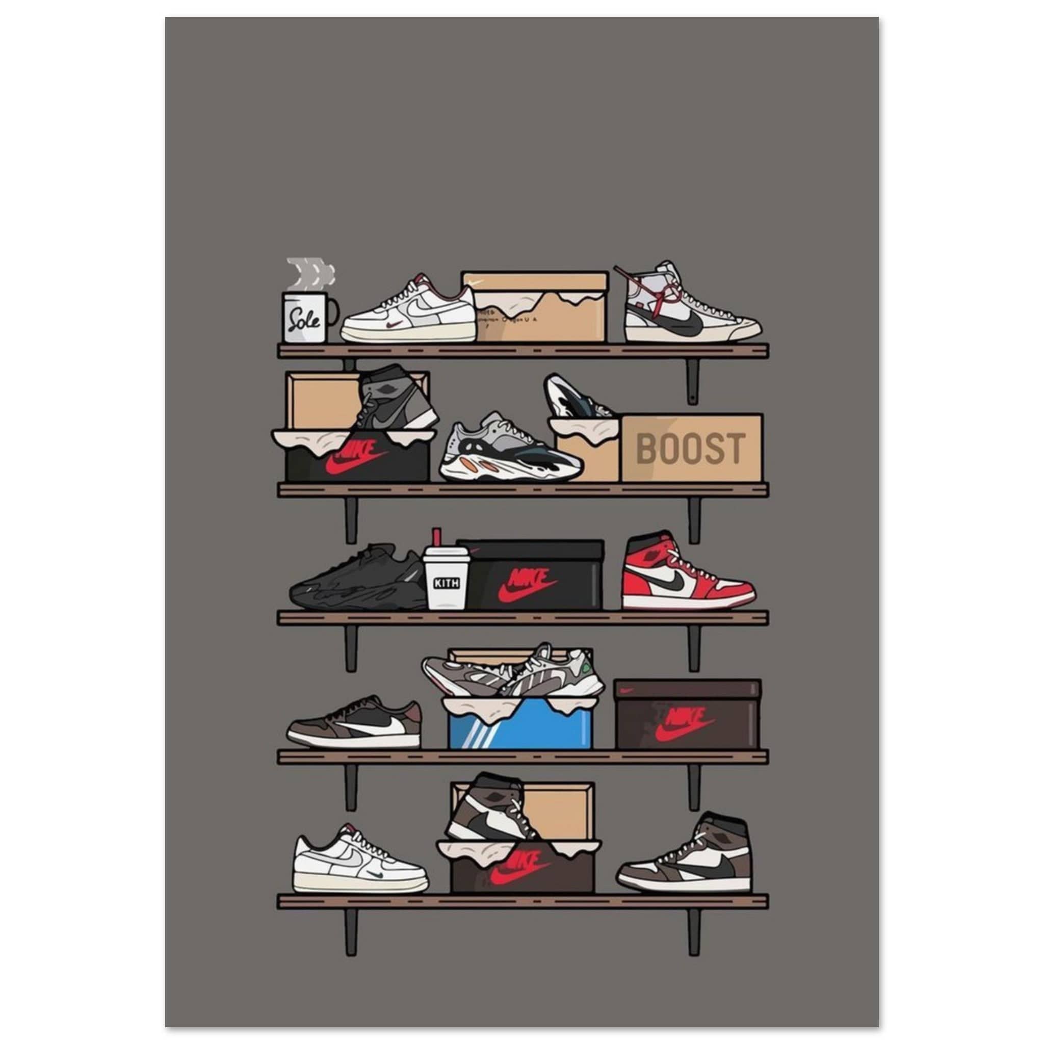 Gelato Print Material A1 (59.4 x 84.1  cm) Poster Sneaker Nike