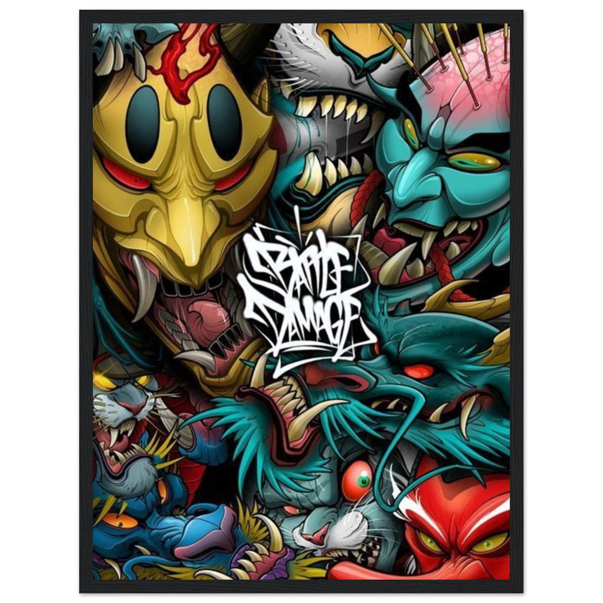 Gelato Print Material 45x60 cm / 18x24″ Tableau Graffiti Art