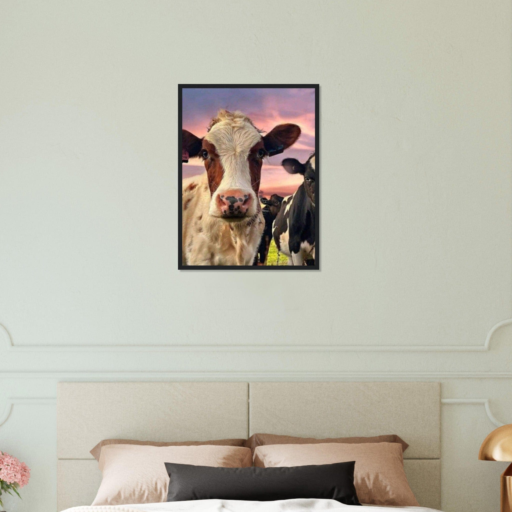 Canvanation Print Material Tableau Vache Dans La Prairie