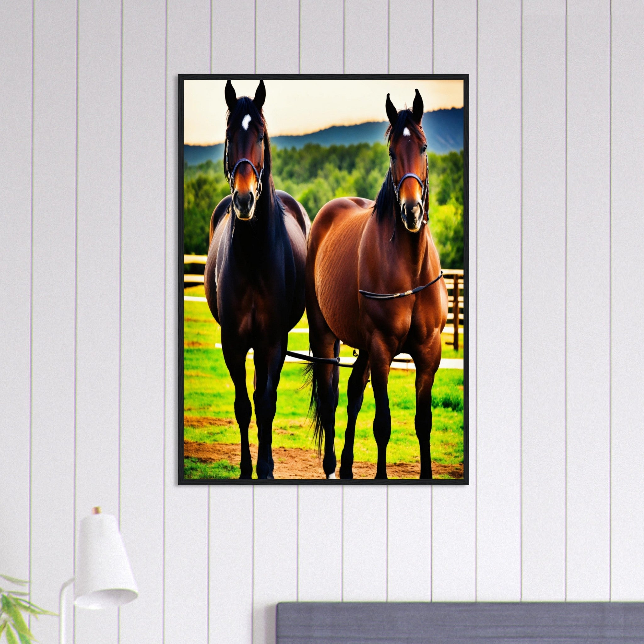 Canvanation Print Material 70x100 cm / 28x40″ Tableau Cheval Gracieux et Puissant