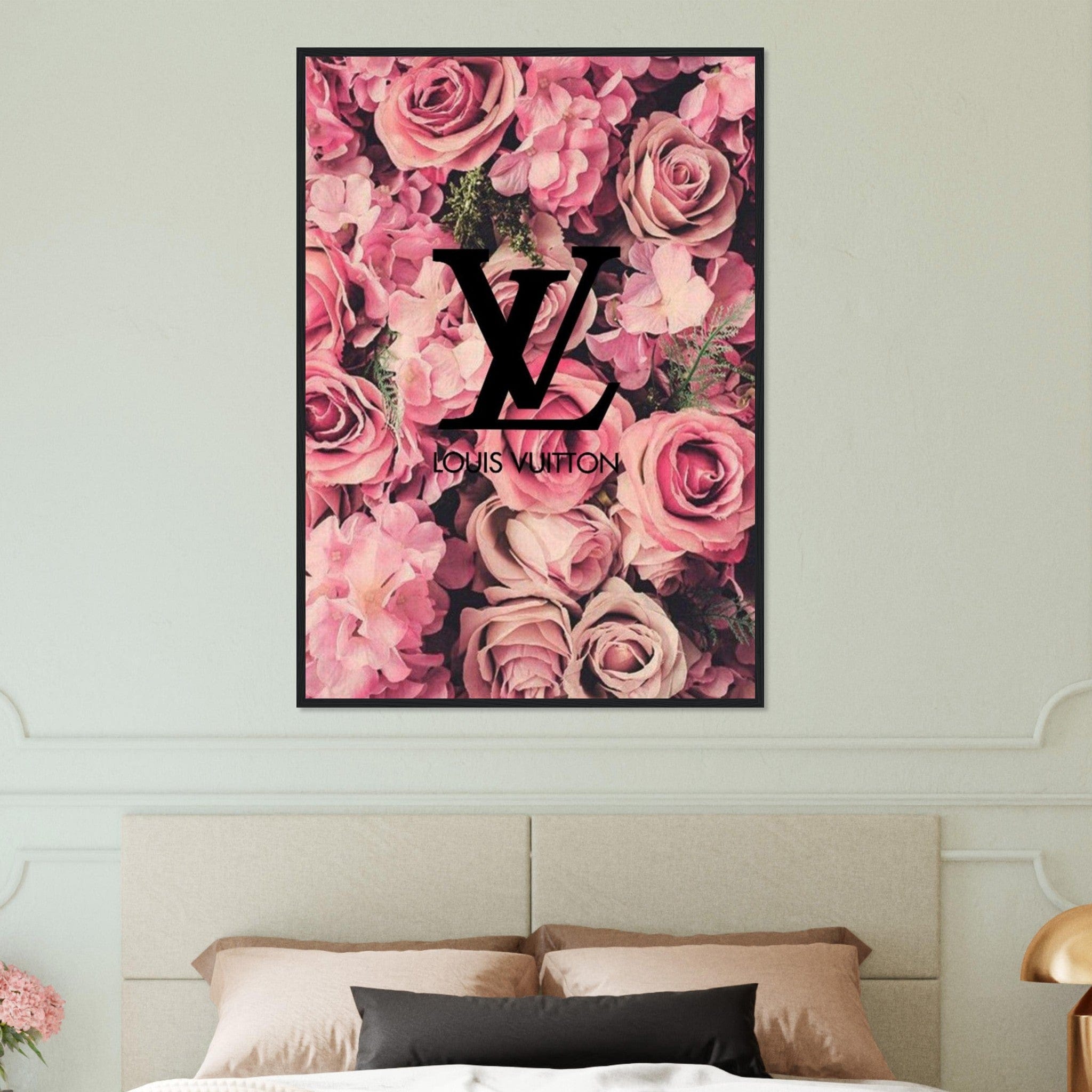 Canvanation Print Material 70x100 cm / 28x40″ Tableau Louis Vuitton Roses