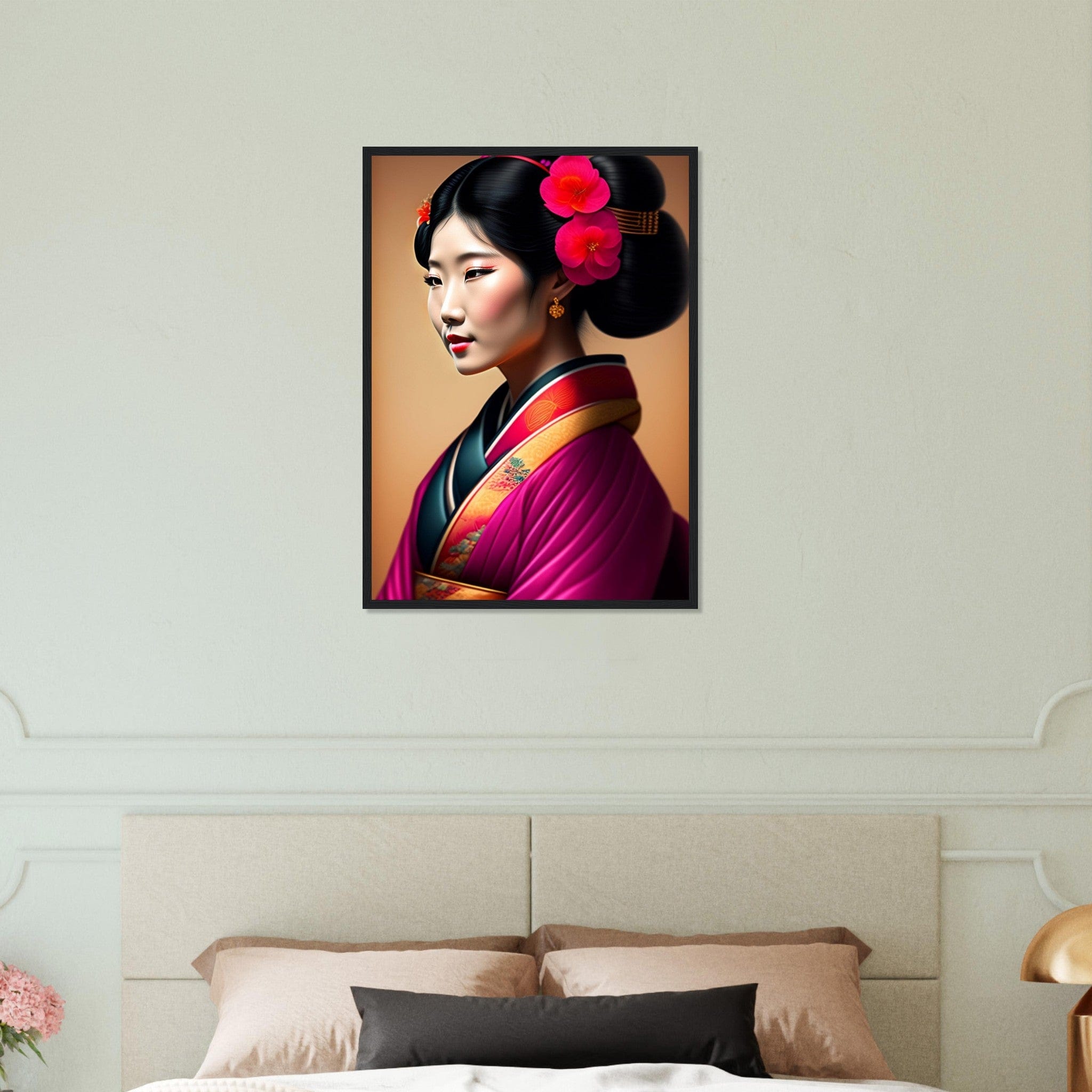 Tableau Japon Geisha Kimono Canvanation