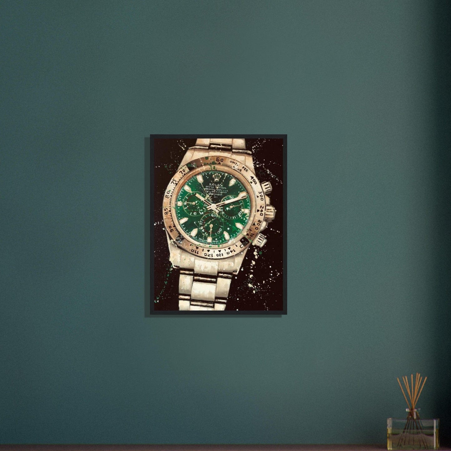 Tableau Marque De Luxe Rolex Green Canvanation