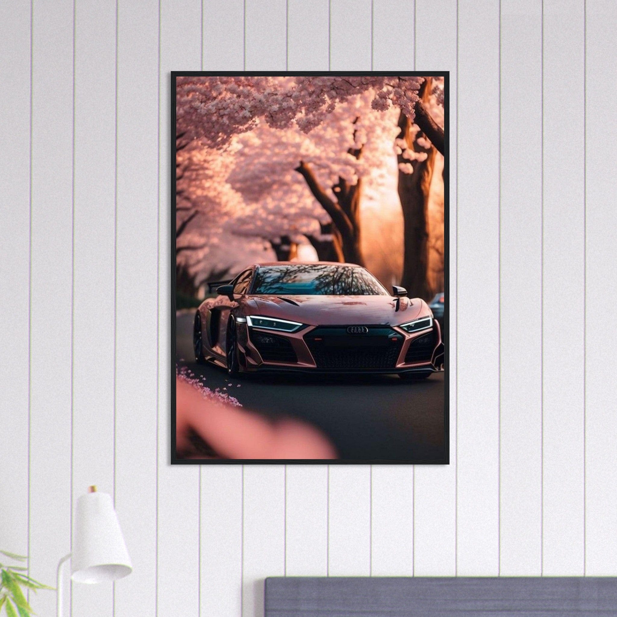 Canvanation Print Material 70x100 cm / 28x40″ Tableau Voiture Audi Rose