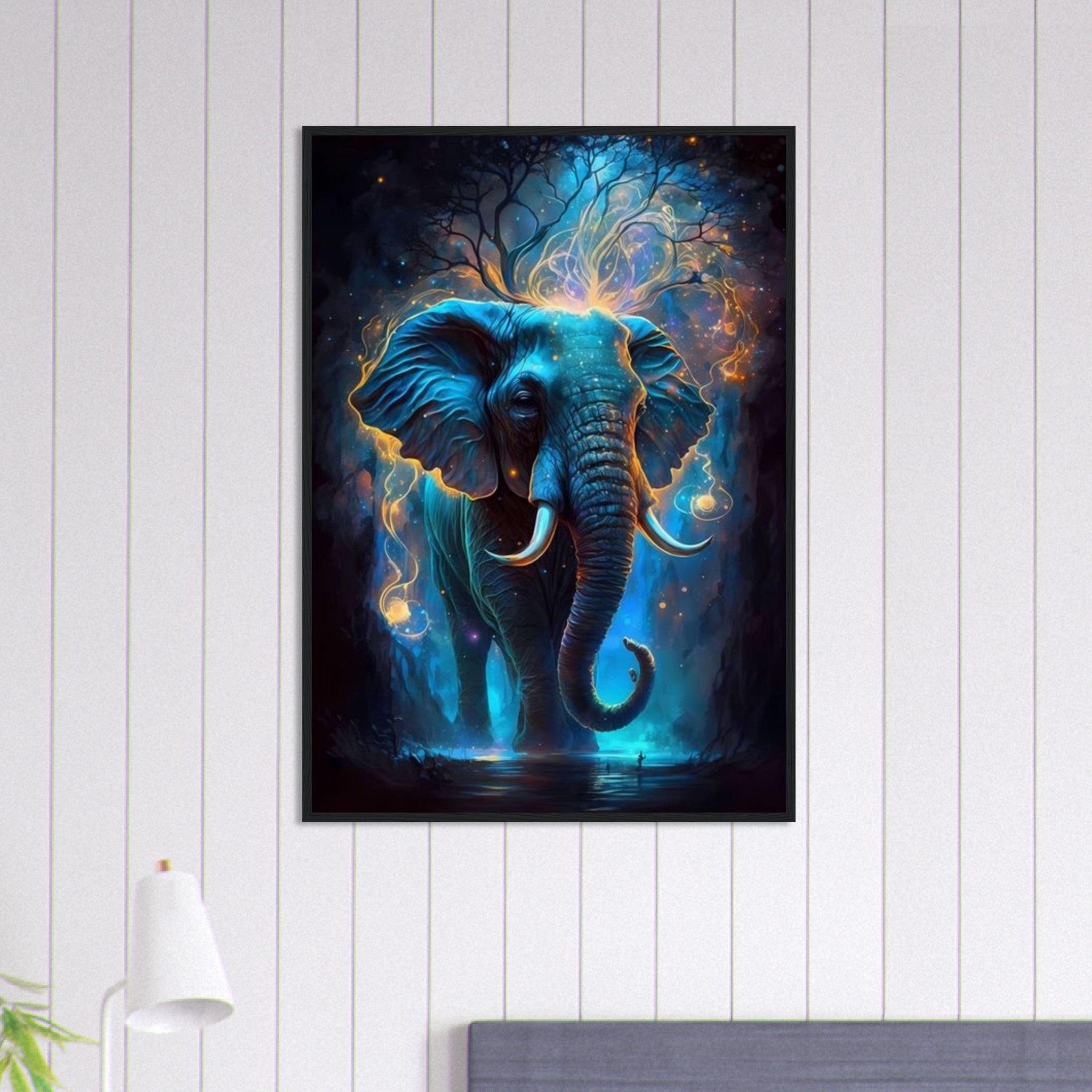 Canvanation Print Material 70x100 cm / 28x40″ Tableau Elephant Lueur Crépusculaire