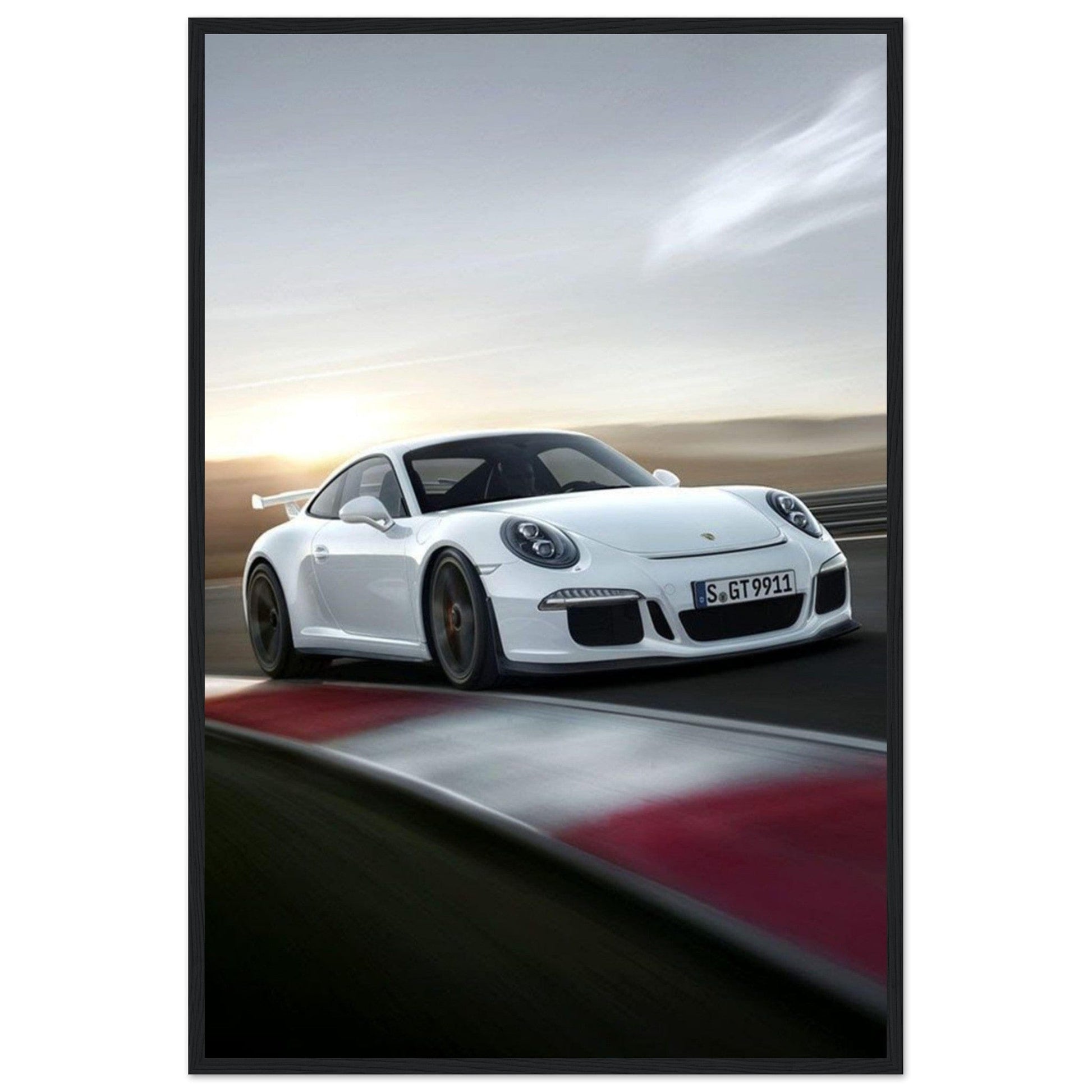 Tableau Porsche Blanche - Canvanation