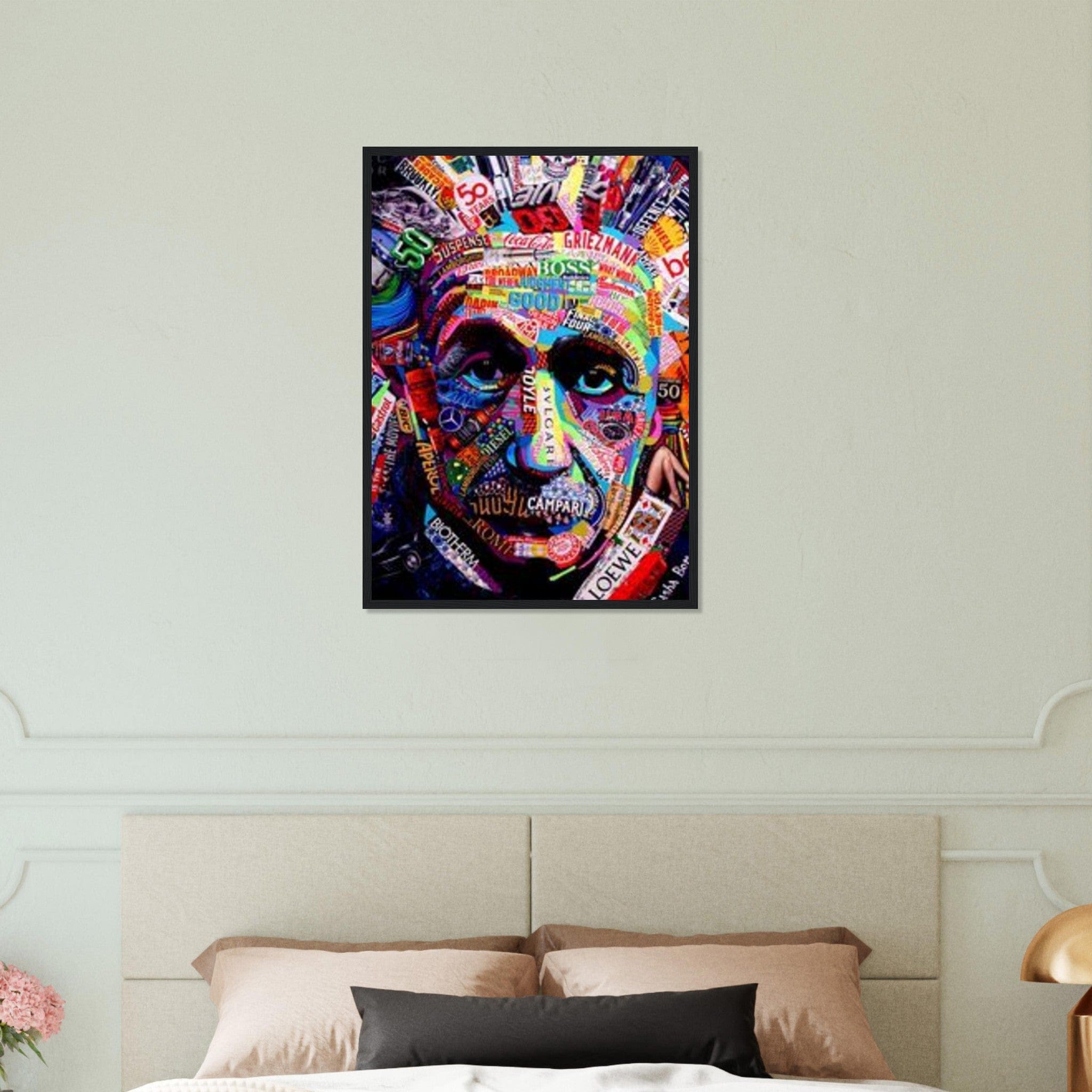 Canvanation Print Material 50x70 cm / 20x28″ Tableau Street Art La Folie Einstein